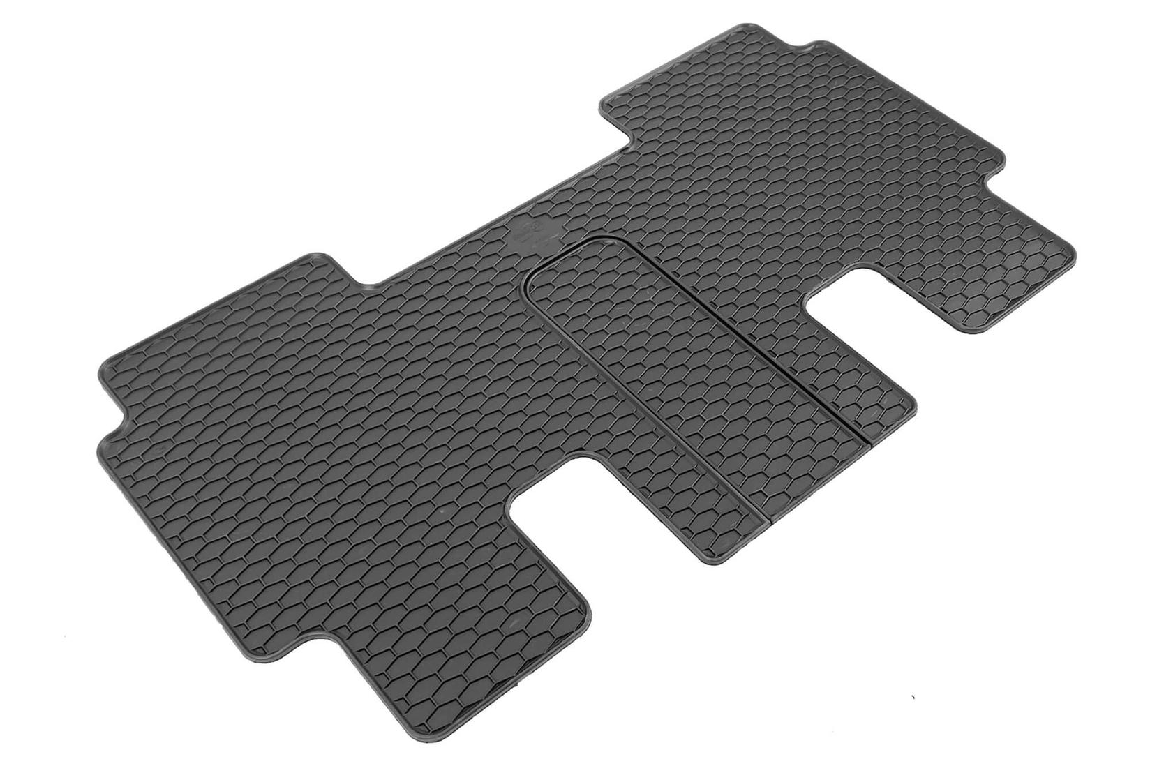 GUMARNY ZUBRI Гумени патосници за Volkswagen ID.Buzz People по 2022 година, 6 места, за 2-ри ред седишта, долга база, 1 дел, црни