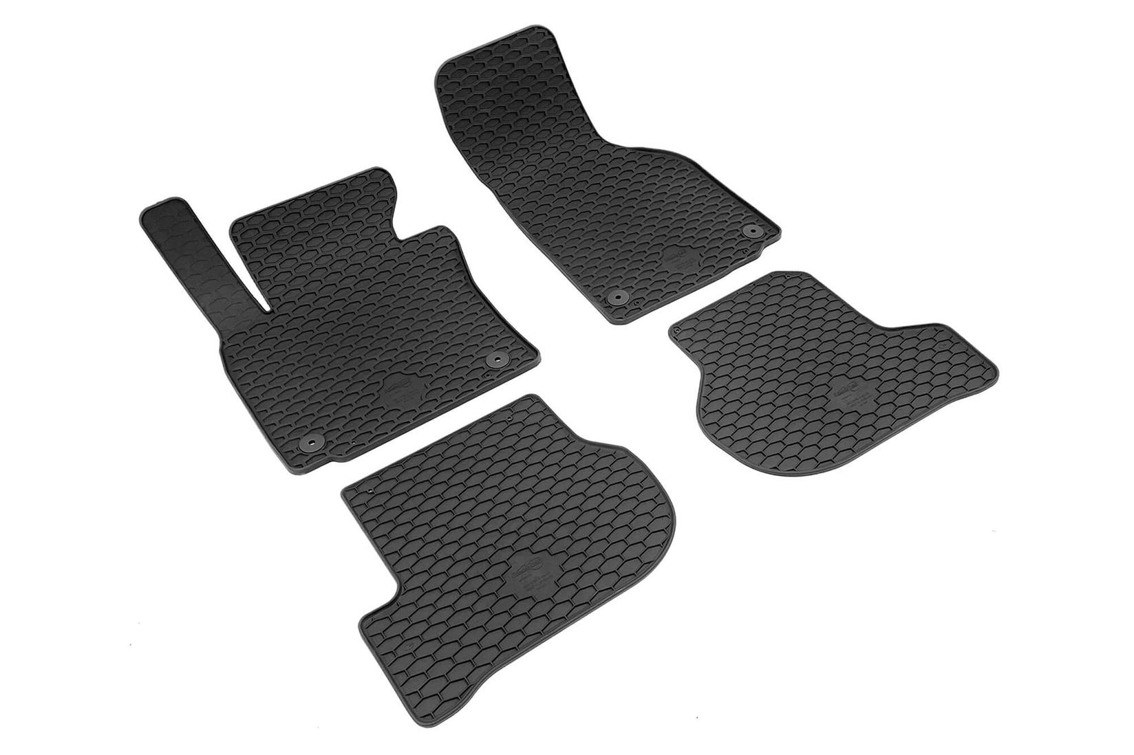 GUMARNY ZUBRI Гумени патосници за Skoda Octavia 2004-2013, Volkswagen Golf V 2003-2009, Golf VI 2008-2013, Jetta 2005-2011, 4 дела, црни