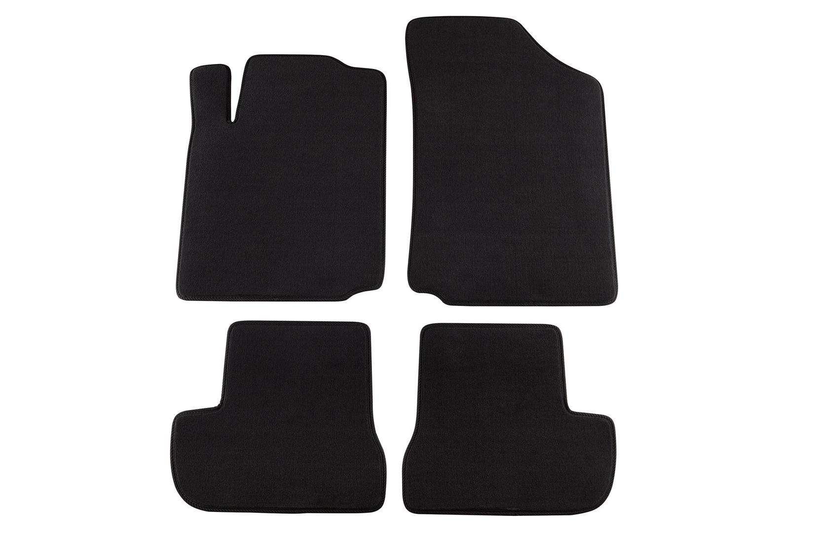 PETEX Платнени патосници за Citroen C2 10/2003 => 4 делови црни (KL02) Style материјал