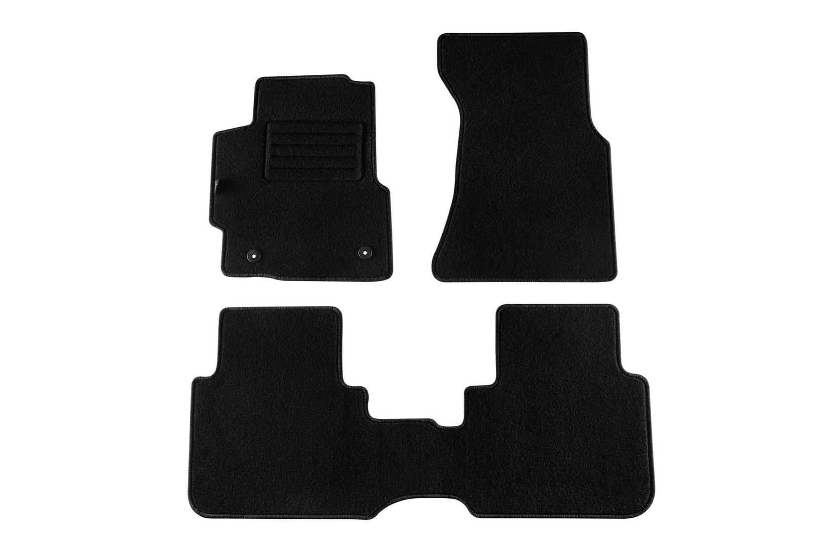 PETEX Платнени патосници за Honda CR-V 1997-2002 со автоматски менувач 3 делови , црни , REX материјал