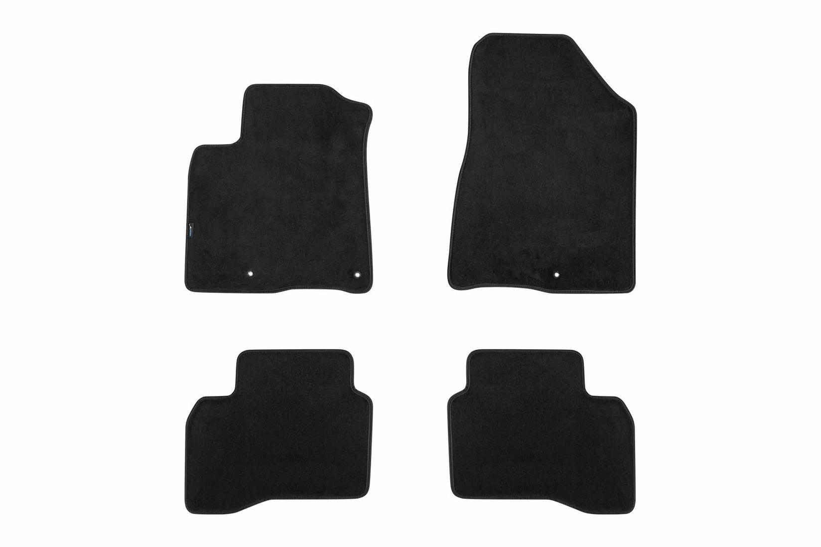 PETEX Платнени патосници за Kia Niro после 2016 година , Niro Plug-in Hybrid после 2017 година, 4 дела, црни, STYLE материјал