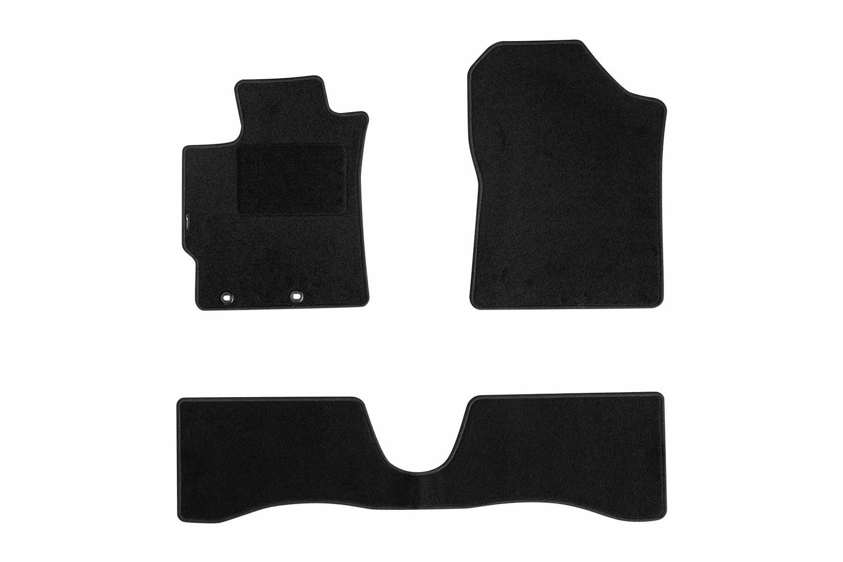 PETEX Платнени патосници за Toyota Yaris Hybrid после 2012 година 3 делови , црни , REX материјал