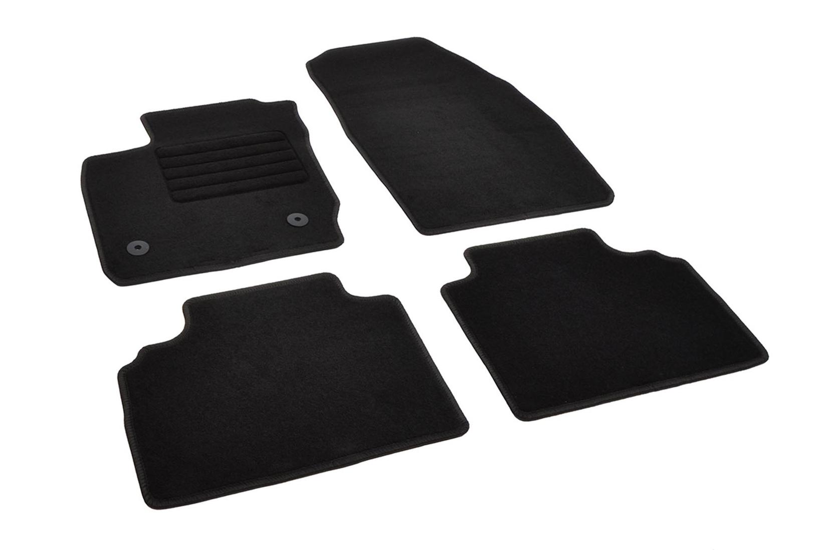 RIGUM Платнени патосници за Ford Transit Courier по 2014 година со 5 места, 4 дела, црни