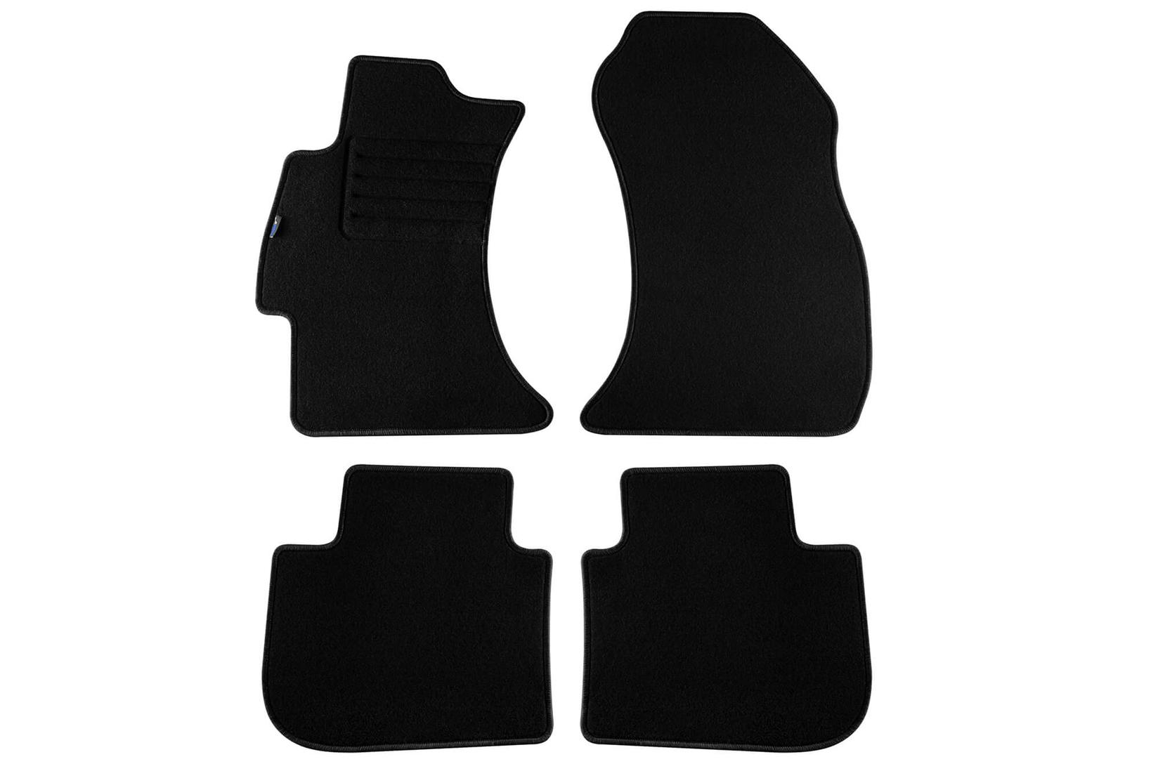 PETEX Платнени патосници за Subaru XV, Impreza 2013-2017, Levorg по 2015 година, 4 дела, црни, материјал REX