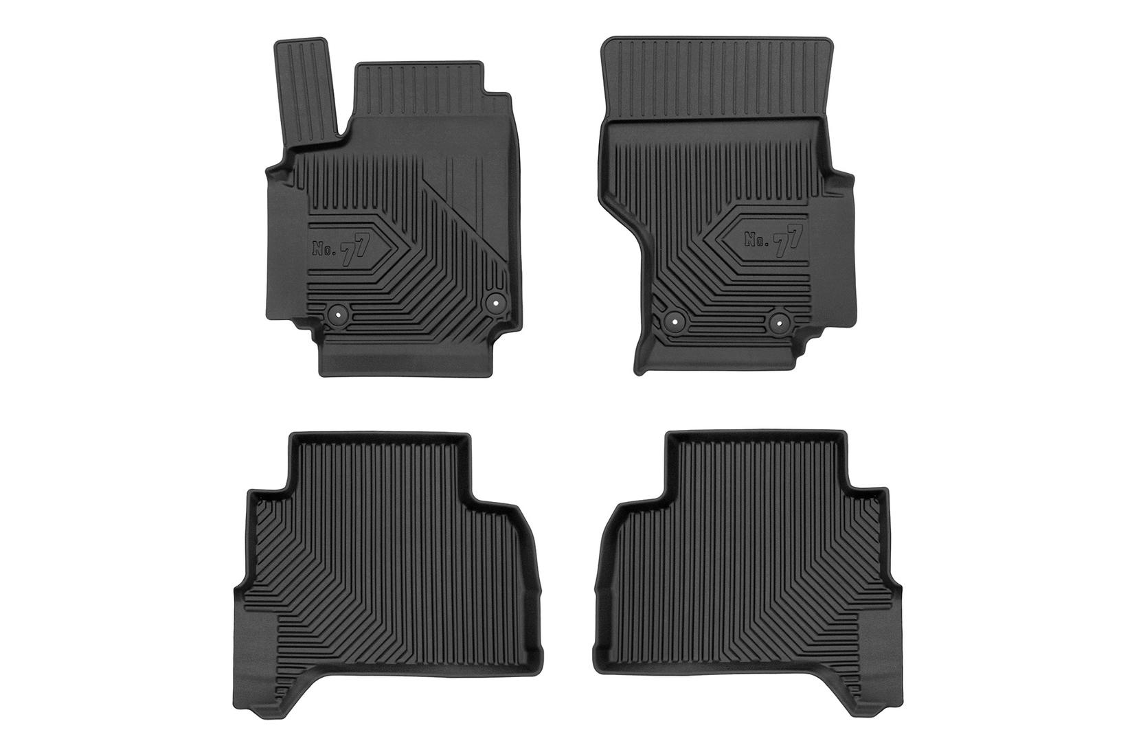 FROGUM 2.5D гумени патосници модел 77 за Volkswagen Amarok 2009-2021 со двојна кабина 4 дела црни