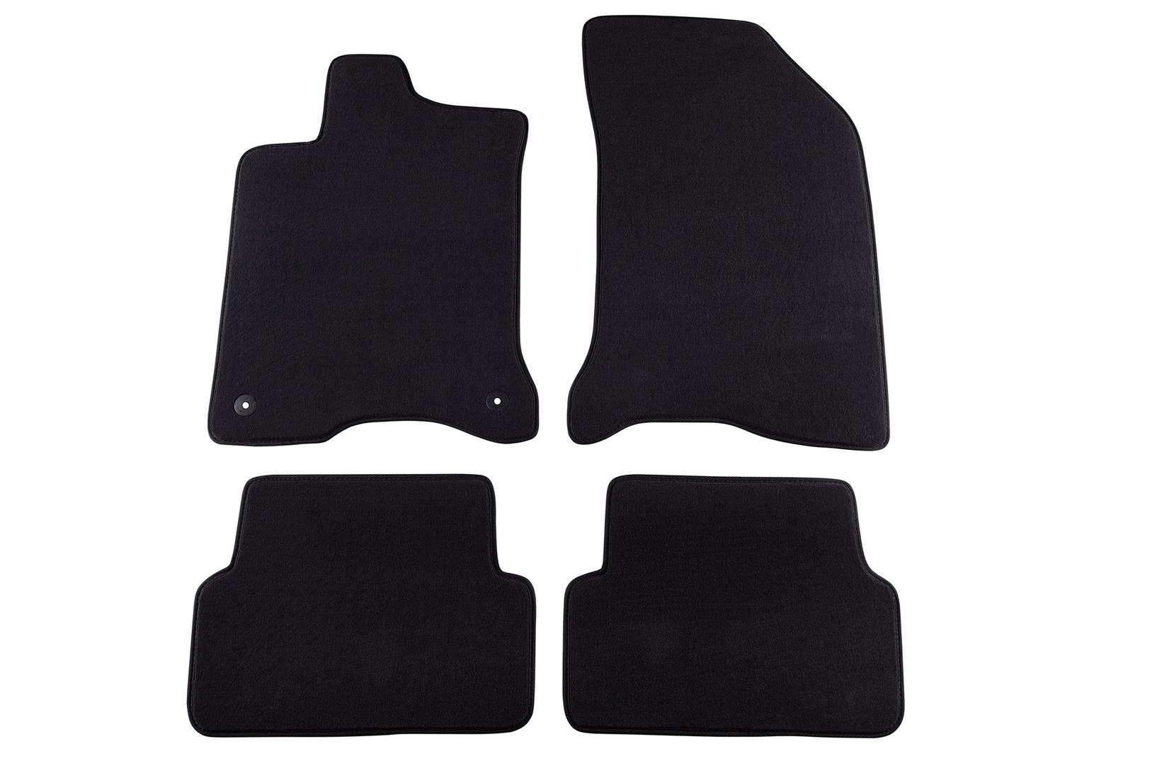 PETEX Платнени патосници за Renault Laguna 03/2001-09/2007 4 делови црни (B01A2U) Style материјал