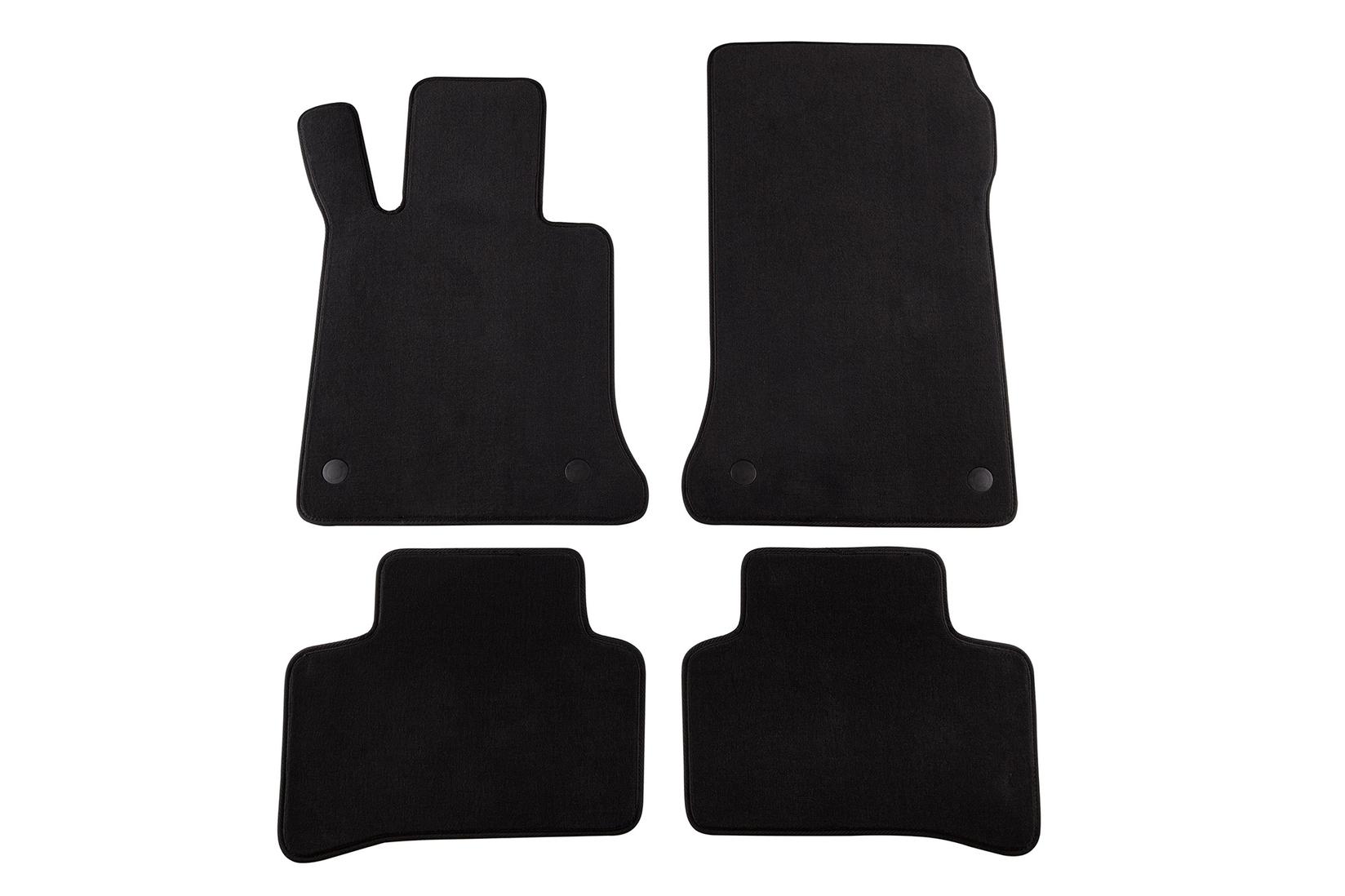 PETEX Платнени патосници за Mercedes GLK класа Х204 2012-2015 4 делови црни (B064) Style материјал