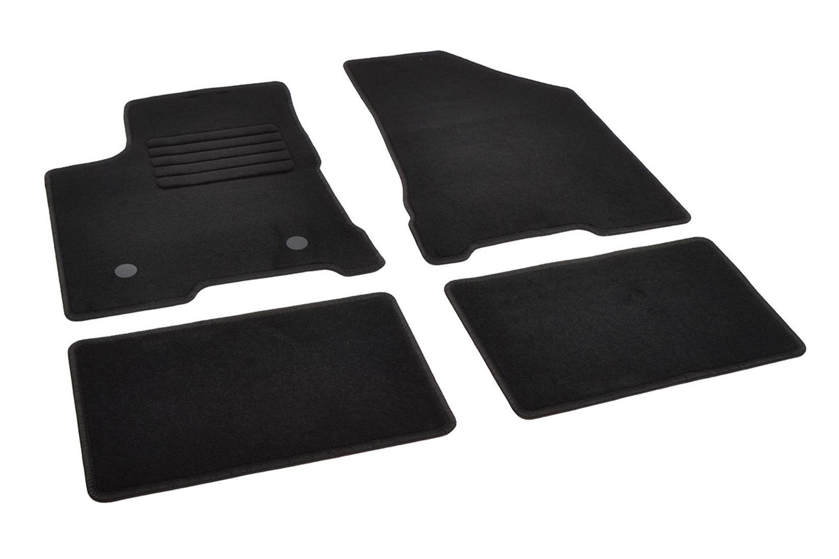 RIGUM Платнени патосници за Lada Vesta по 2015 година, 4 дела, црни