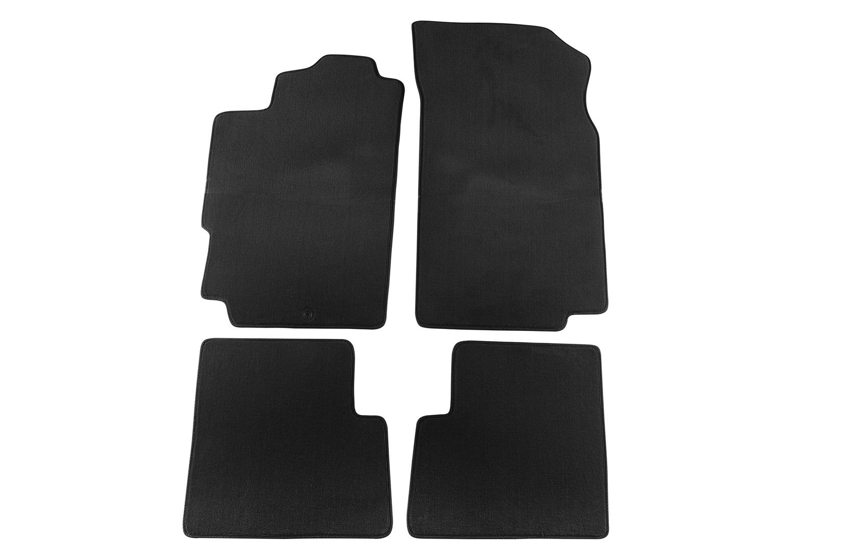 PETEX Платнени патосници за Peugeot 406 Sedan/Coupe/Break 1995-2005 4 делови црни (B001) Style материјал