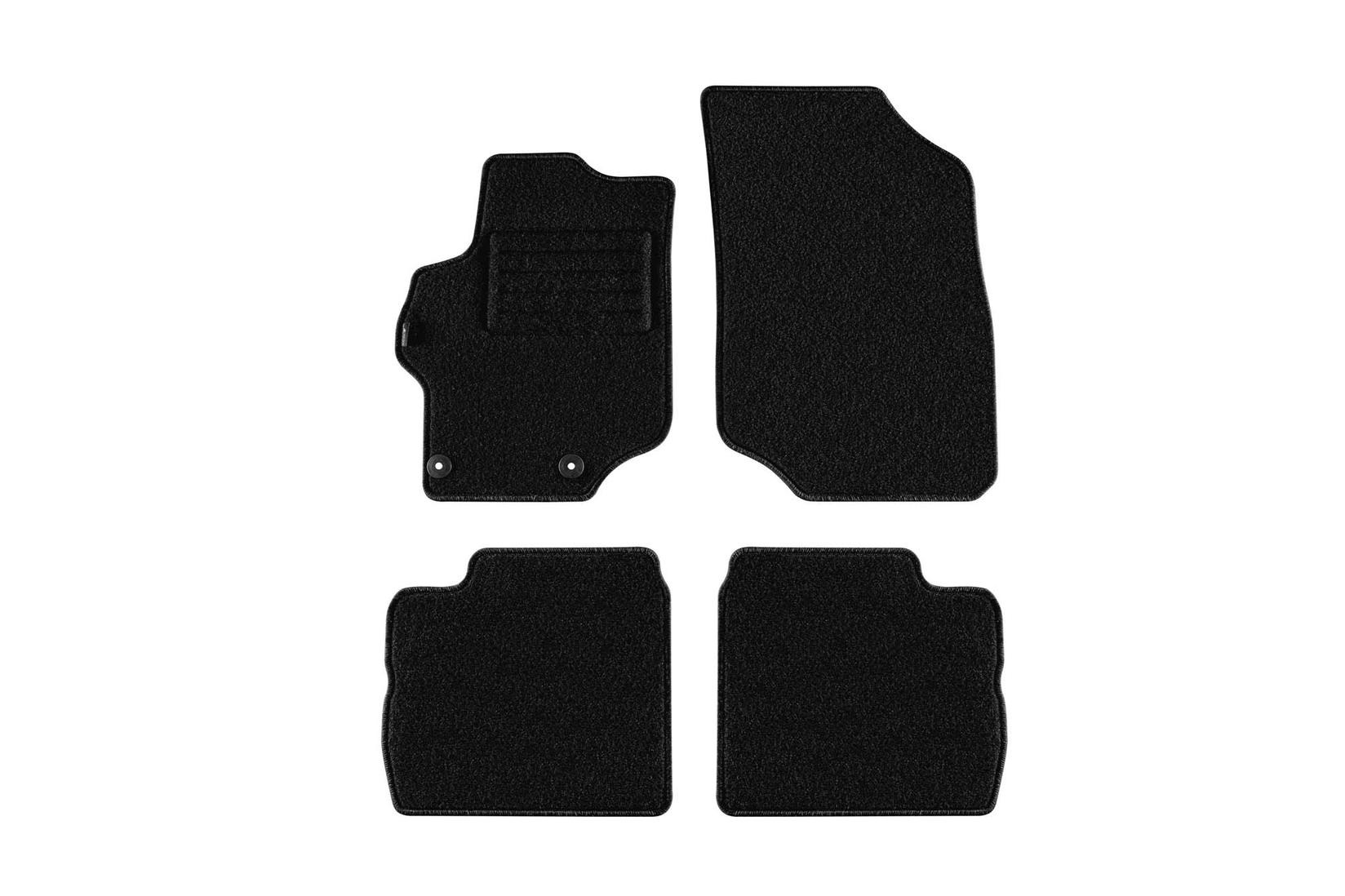 PETEX Платнени патосници за Citroen C-Elysee после 2012 година 4 дела, црни, REX материјал