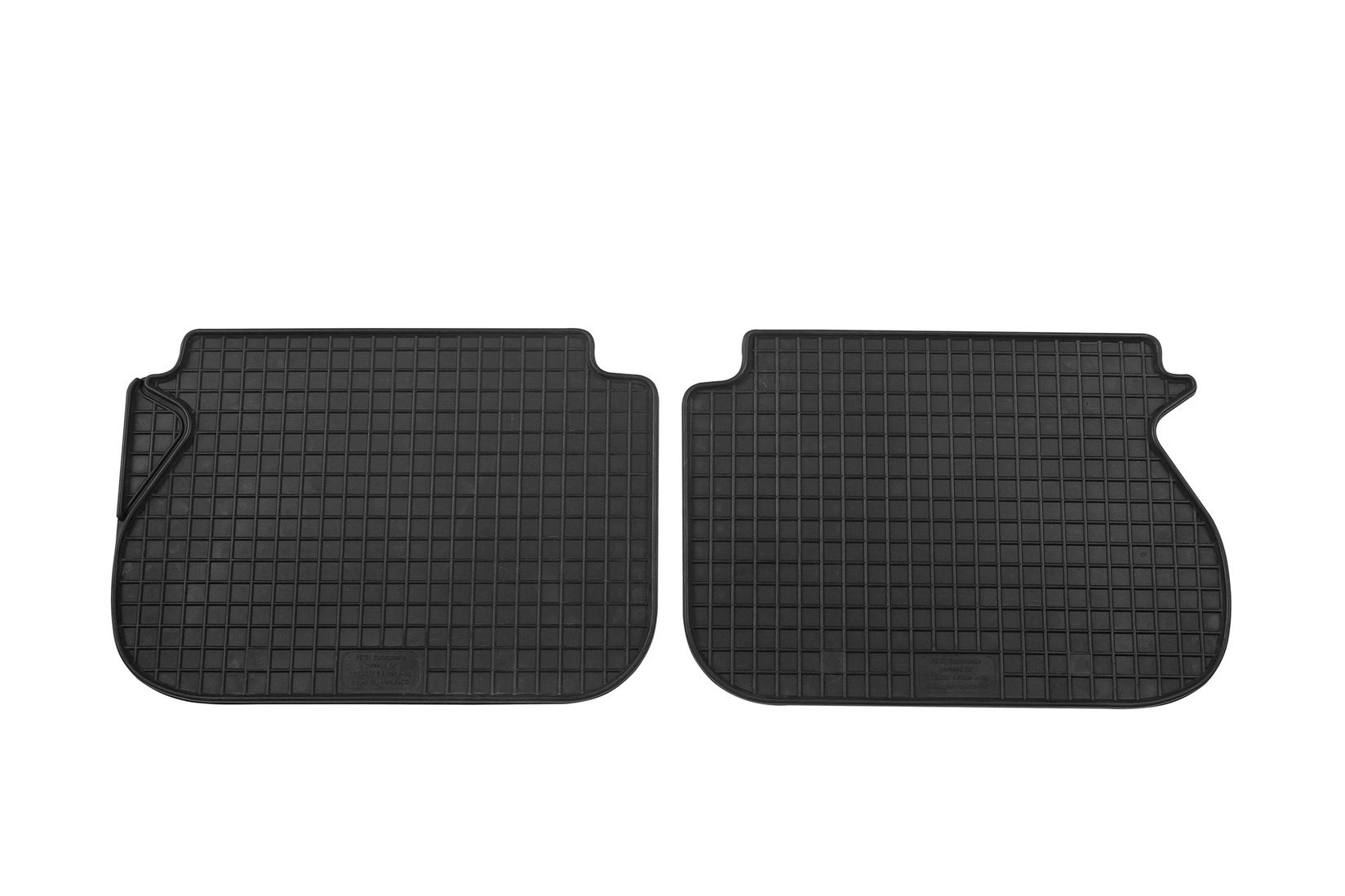 PETEX Гумени патосници за VW Caddy 2004-2015 Caddy Life 2004-2015 Caddy IV по 2015 година задни 5 места 2 дела црни