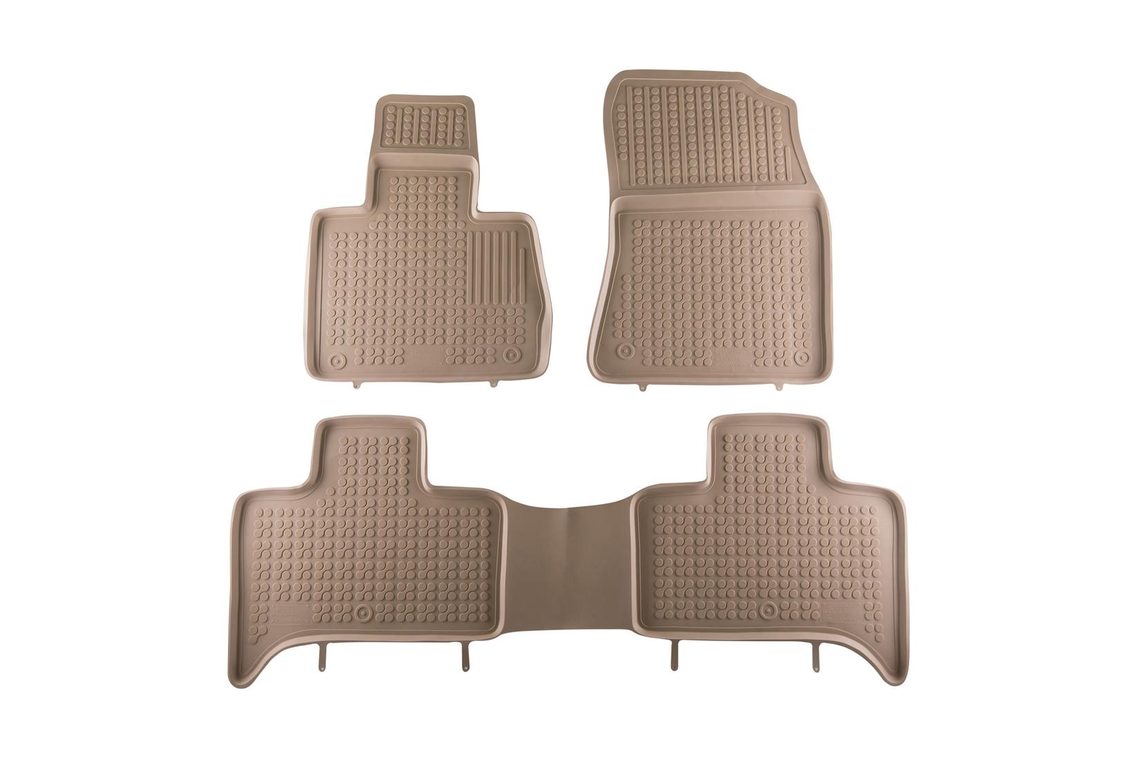 REZAW-PLAST Гумени патосници за BMW X5 E53 1999-2006 3 дела кремави