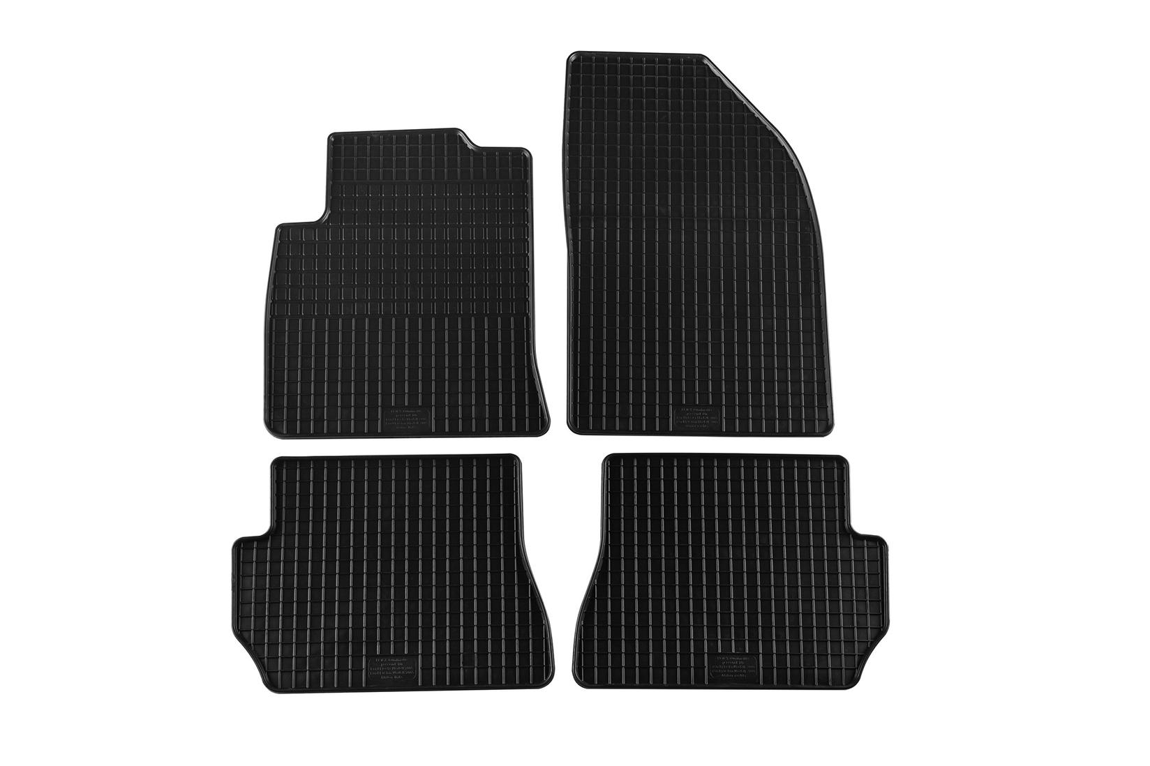 PETEX Гумени патосници за Ford Fiesta 2005-2008 Fusion 2005-2012 4 дела црни