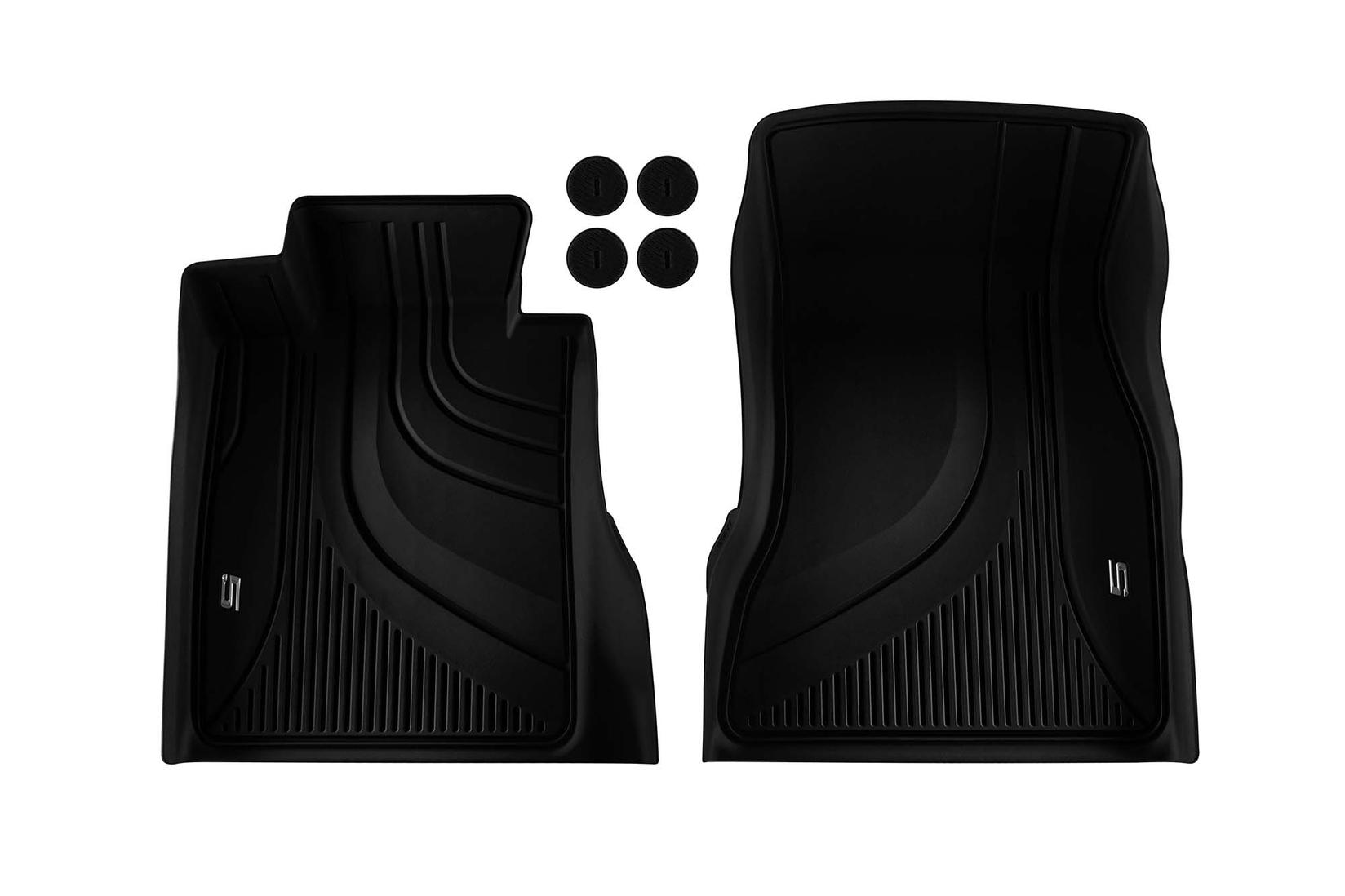 BMW Предни гумени патосници за BMW серија 5 G30 седан G31 караван по 2017 година 2 дела црни