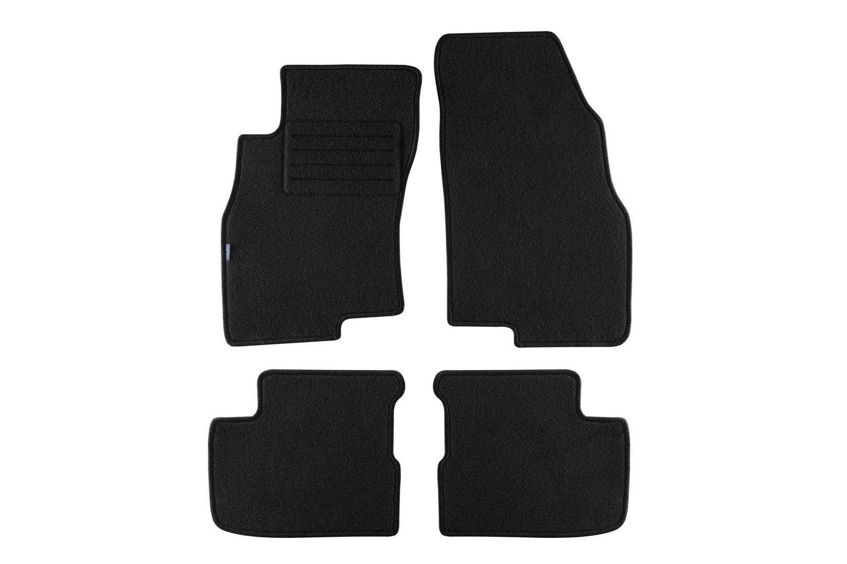 PETEX Платнени патосници за FIAT Grande Punto после 10/2005 година 4 делови црни (KL01) Rex материјал