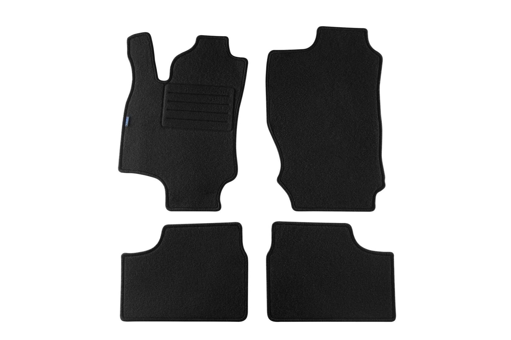 PETEX Платнени патосници за OPEL Astra G 03/1998-03/2004/Coupe 03/2000-12/2001 4 делови црни (KL01) Rex материјал