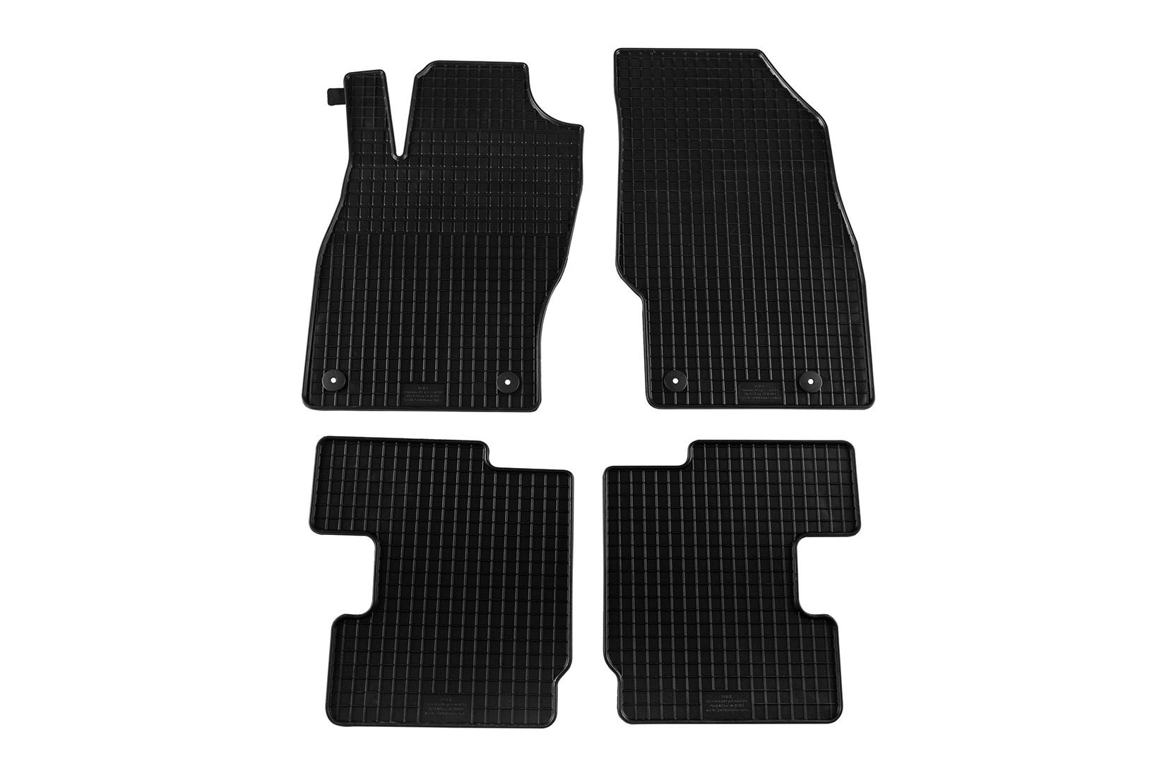 PETEX Гумени патосници за Opel Adam Adam Rocks 2013-2019 4 дела црни B034