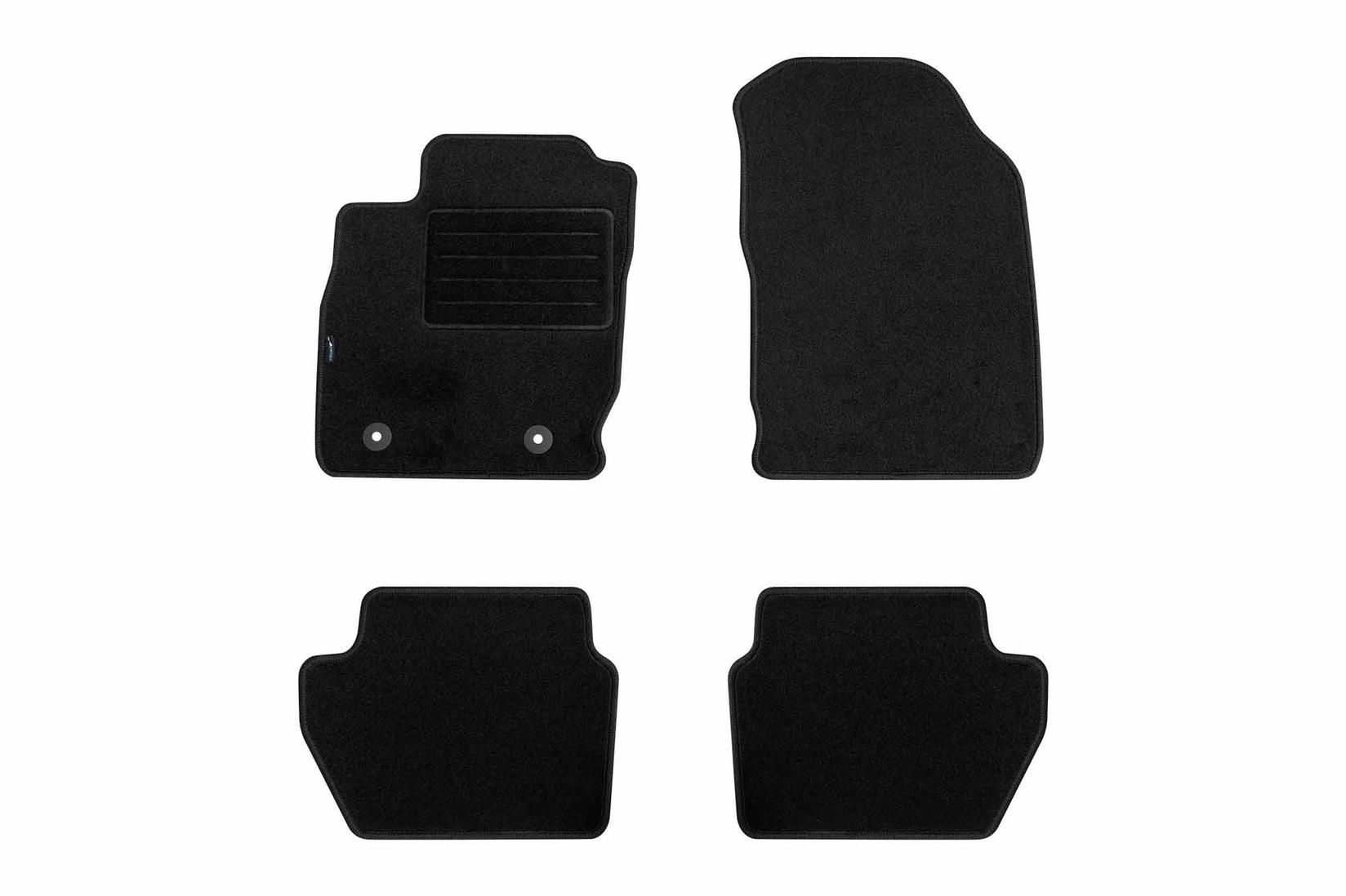 PETEX Платнени патосници за Ford Ecosport после 2018 година 4 дела, црни, REX материјал