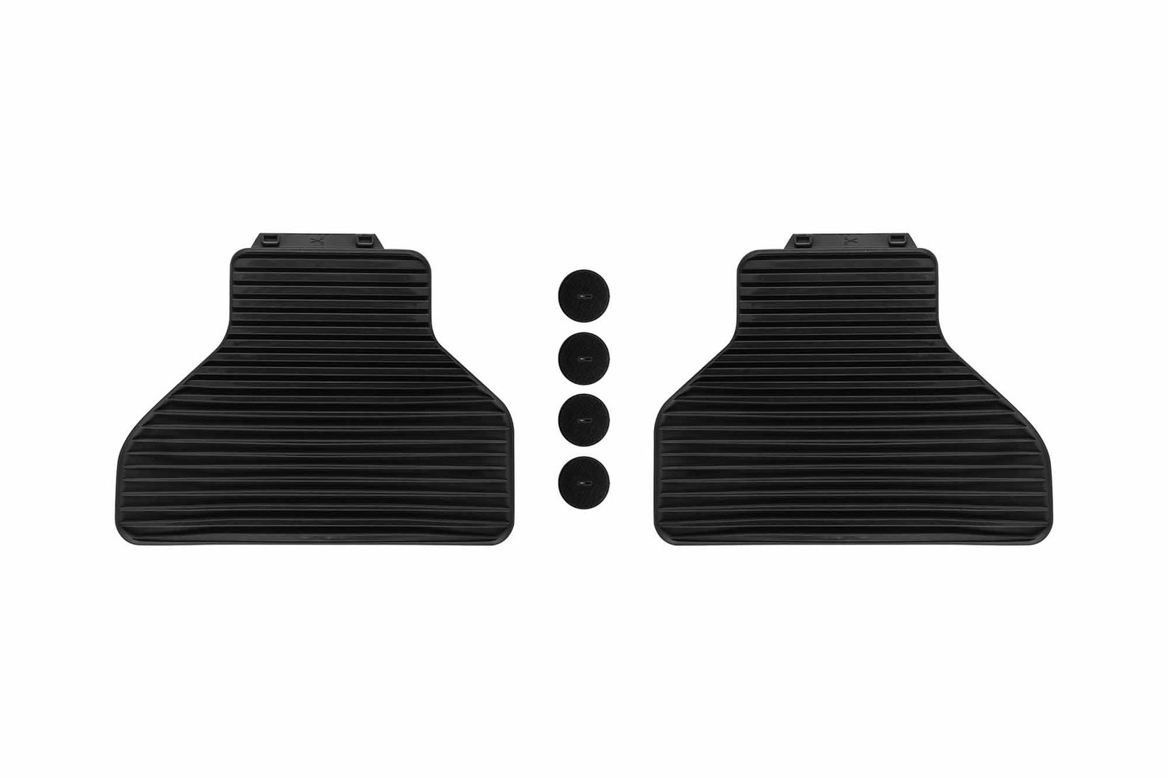 BMW Задни гумени патосници за BMW X5 E70 2006-2013 2 дела црни