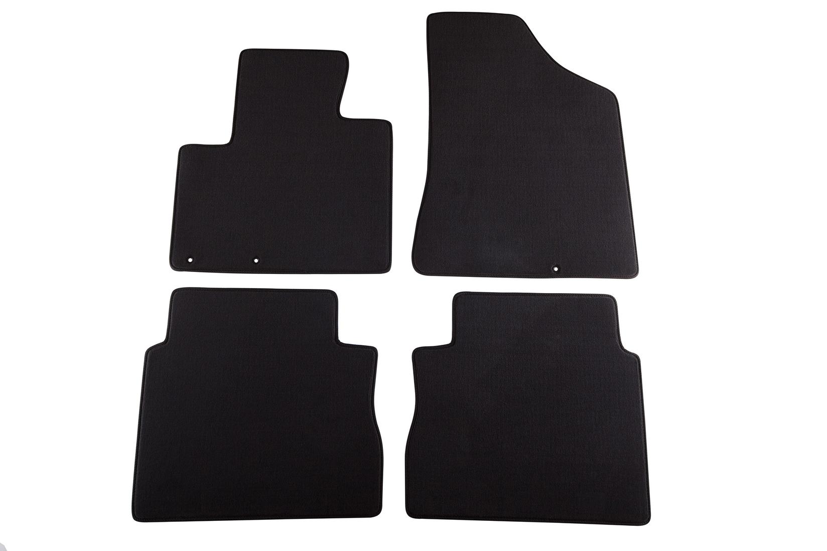 PETEX Платнени патосници за Hyundai Santa Fe 01/2010-08/2012 4 делови црни (B001) Style материјал