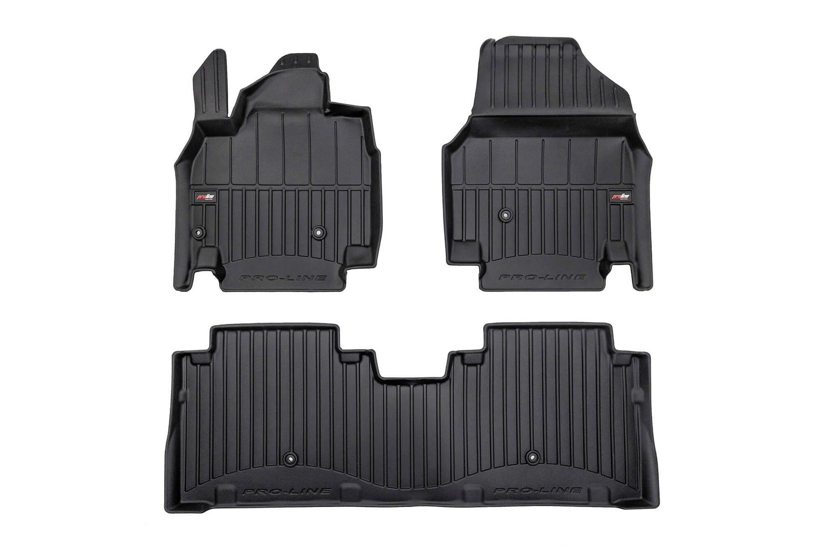 FROGUM 3D Гумени патосници за Kia EV9 по 2023 година, 3 дела црни