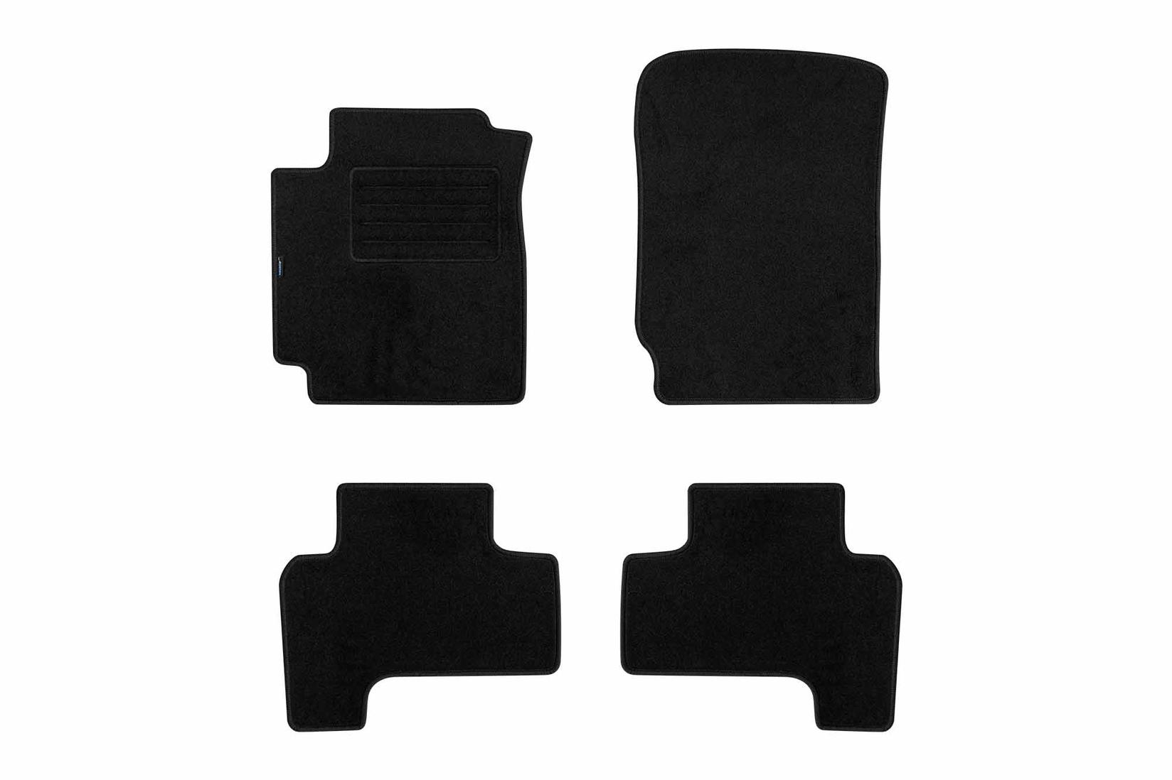 PETEX Платнени патосници за Suzuki Grand Vitara 2005-2015 3 врати, 4 дела, црни, материјал REX