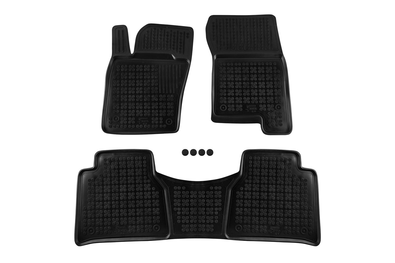 REZAW-PLAST Гумени патосници за Mercedes X класа W470 по 2017 година 3 дела црни