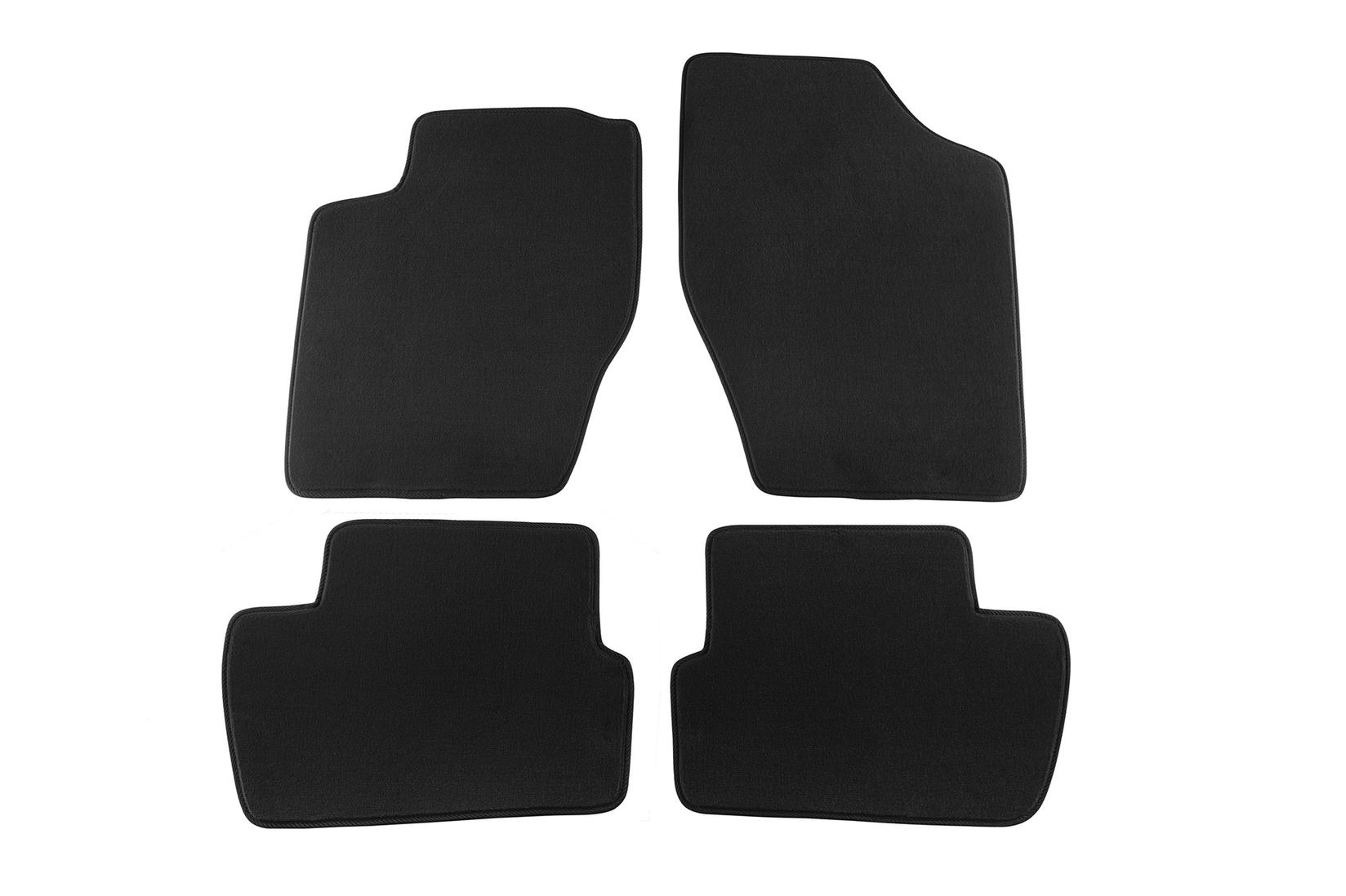 PETEX Платнени патосници за Peugeot 307 SW/Hatchback 06/2001-2007 4 делови црни (B232) Style материјал