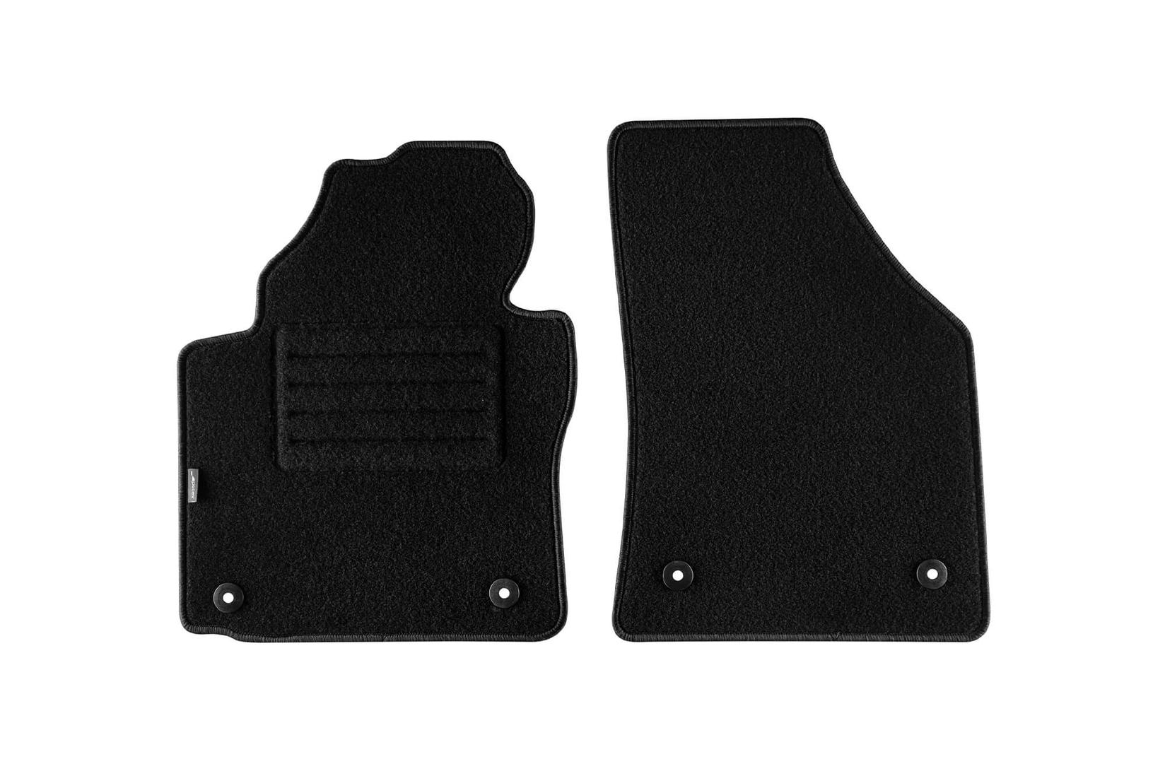 PETEX Платнени патосници за VW Caddy 2004-2015 година , Caddy IV после 2015 година со две места 2 дела, црни, REX материјал