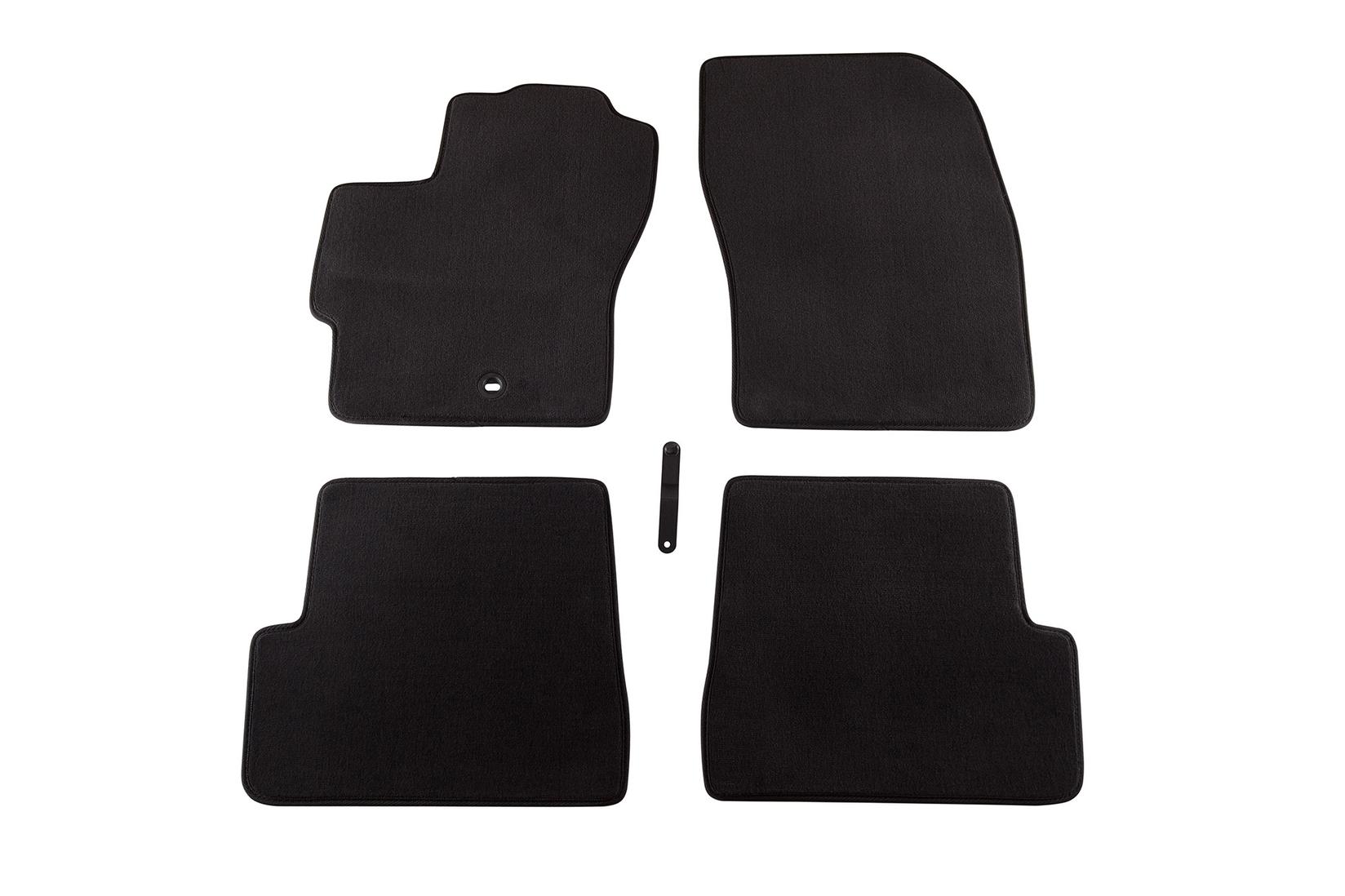 PETEX Платнени патосници за Mazda 3 10/2003-03/2009 4 делови црни (B091) Style материјал