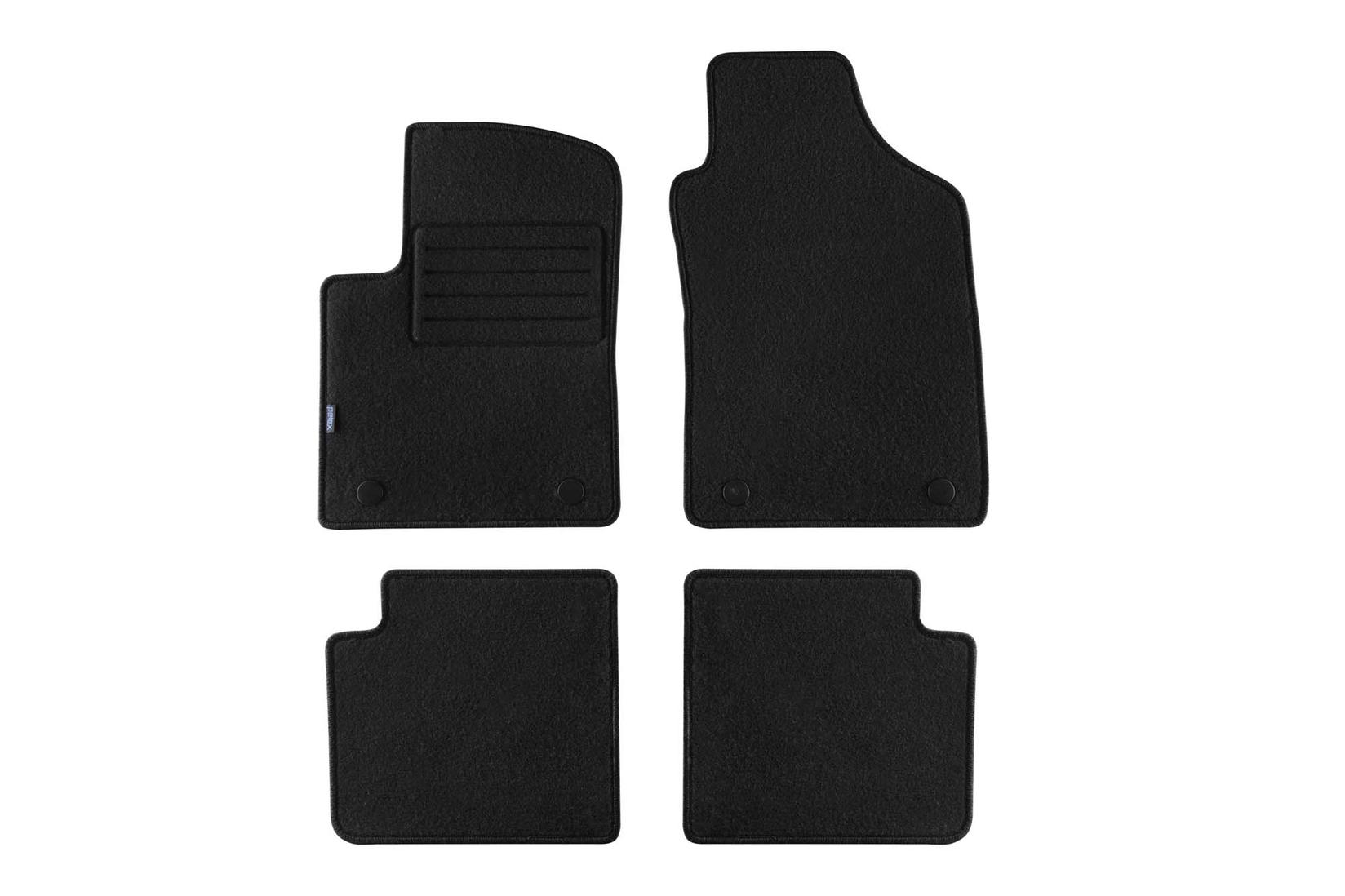 PETEX Платнени патосници за FIAT 500 после 04/2013 година/500C после 04/2013 година 4 делови црни (B194) Rex материјал