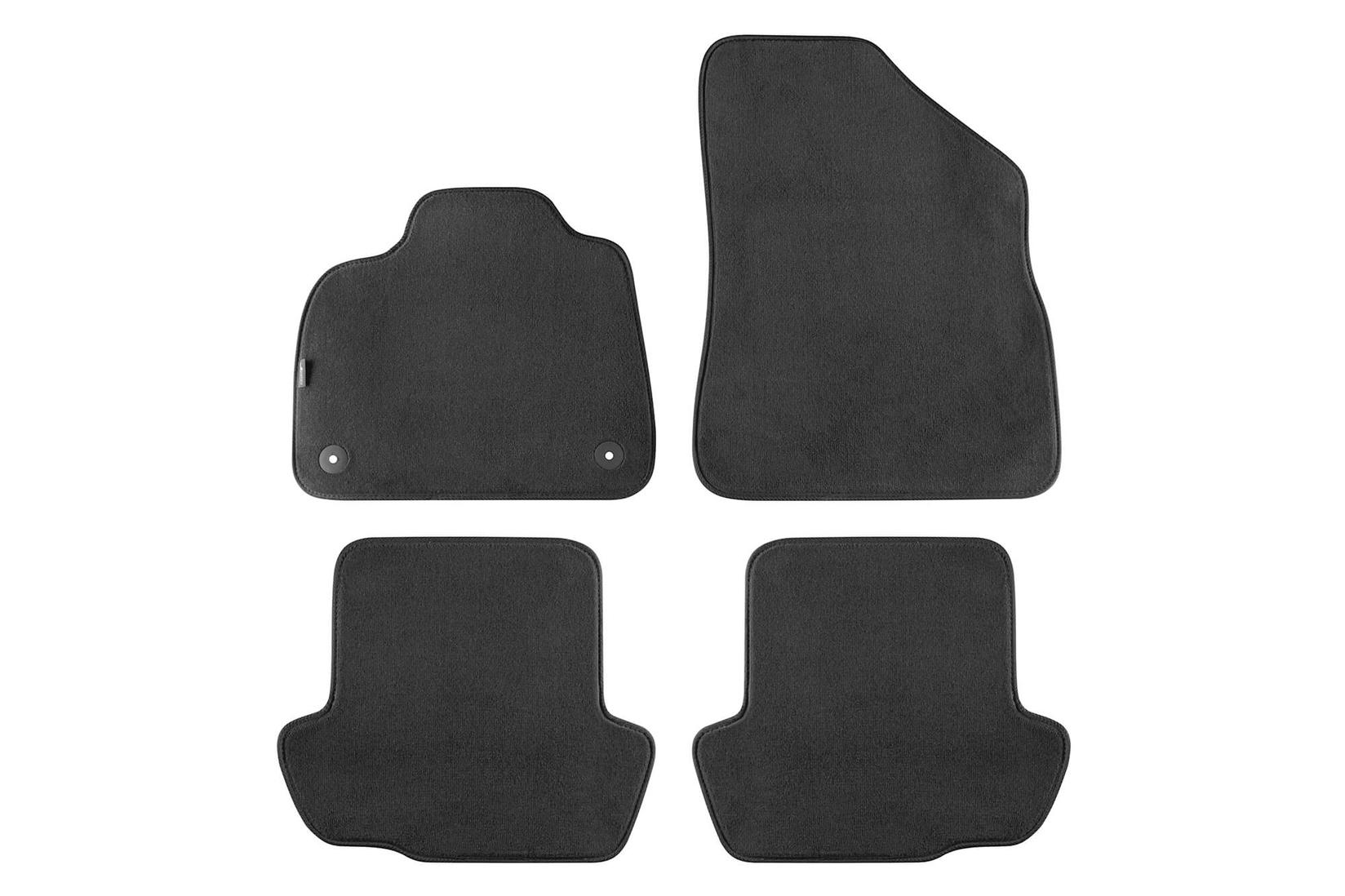 PETEX Платнени патосници за Citroen DS5 после 2012 година, 4 дела, црни, STYLE материјал