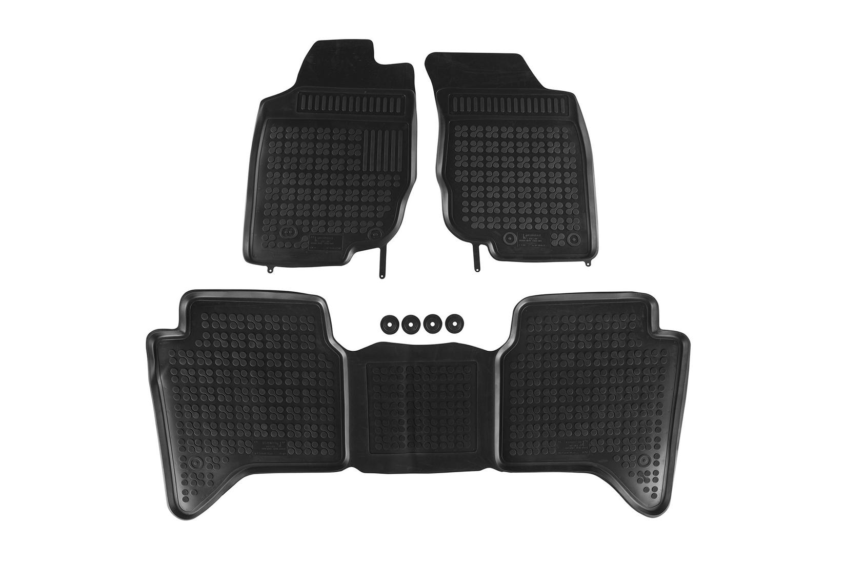 REZAW-PLAST Гумени патосници за Toyota Hilux 2005-2015 3 дела црни