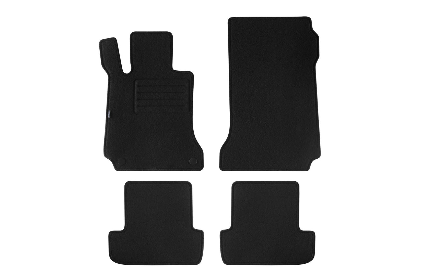 PETEX Платнени патосници за Mercedes C класа W204 купе 06.2011-2015 4 делови црни (B062) Rex материјал