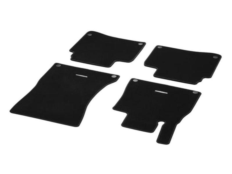 MERCEDES-BENZ Оригинални Платнени патосници за Mercedes S класа W222 долга верзија 2013-2019, 4 дела, црни