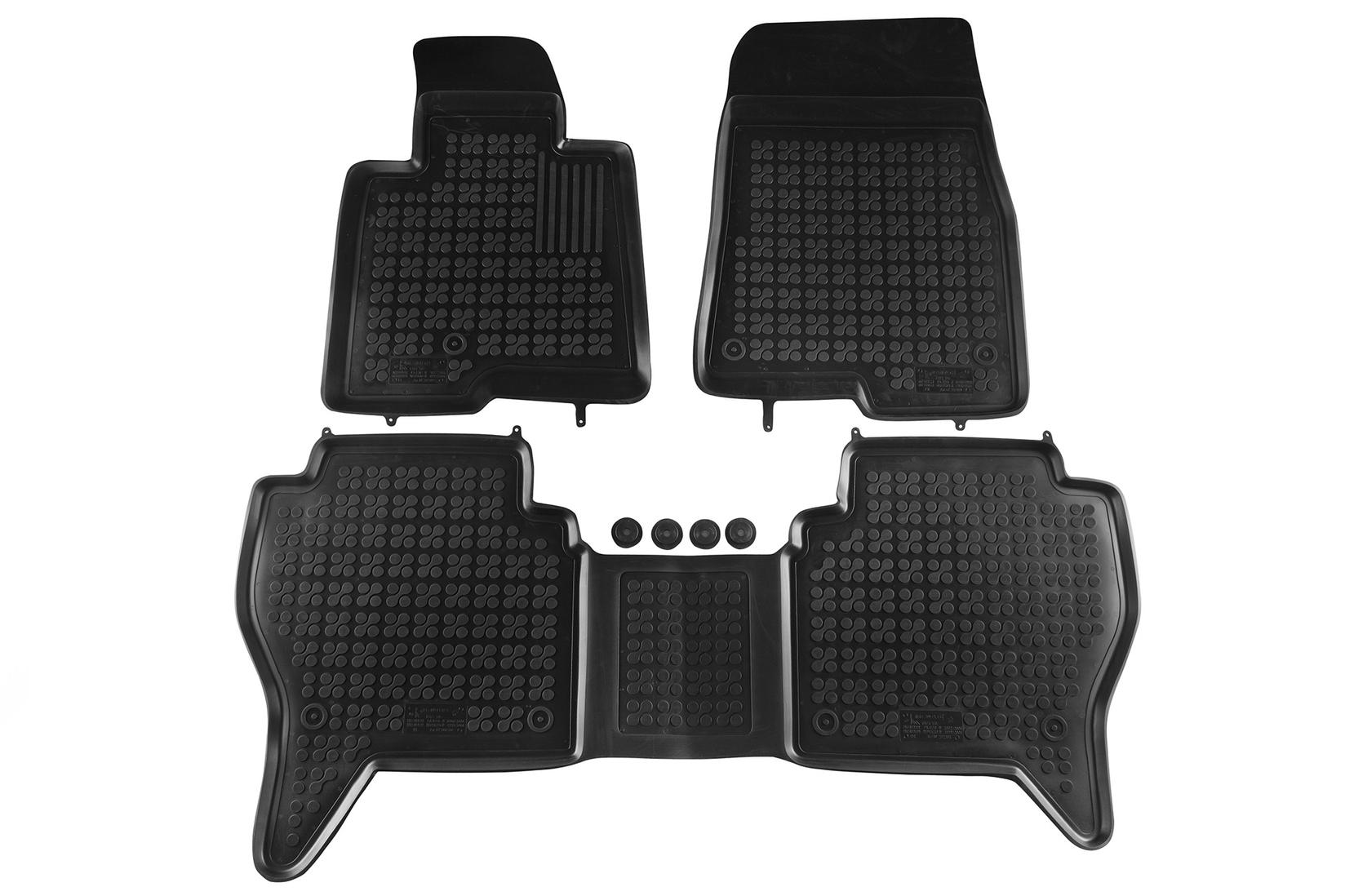 REZAW-PLAST Гумени патосници за Mitsubishi Pajero 2002-2006 Montero 1999-2006 3 дела црни