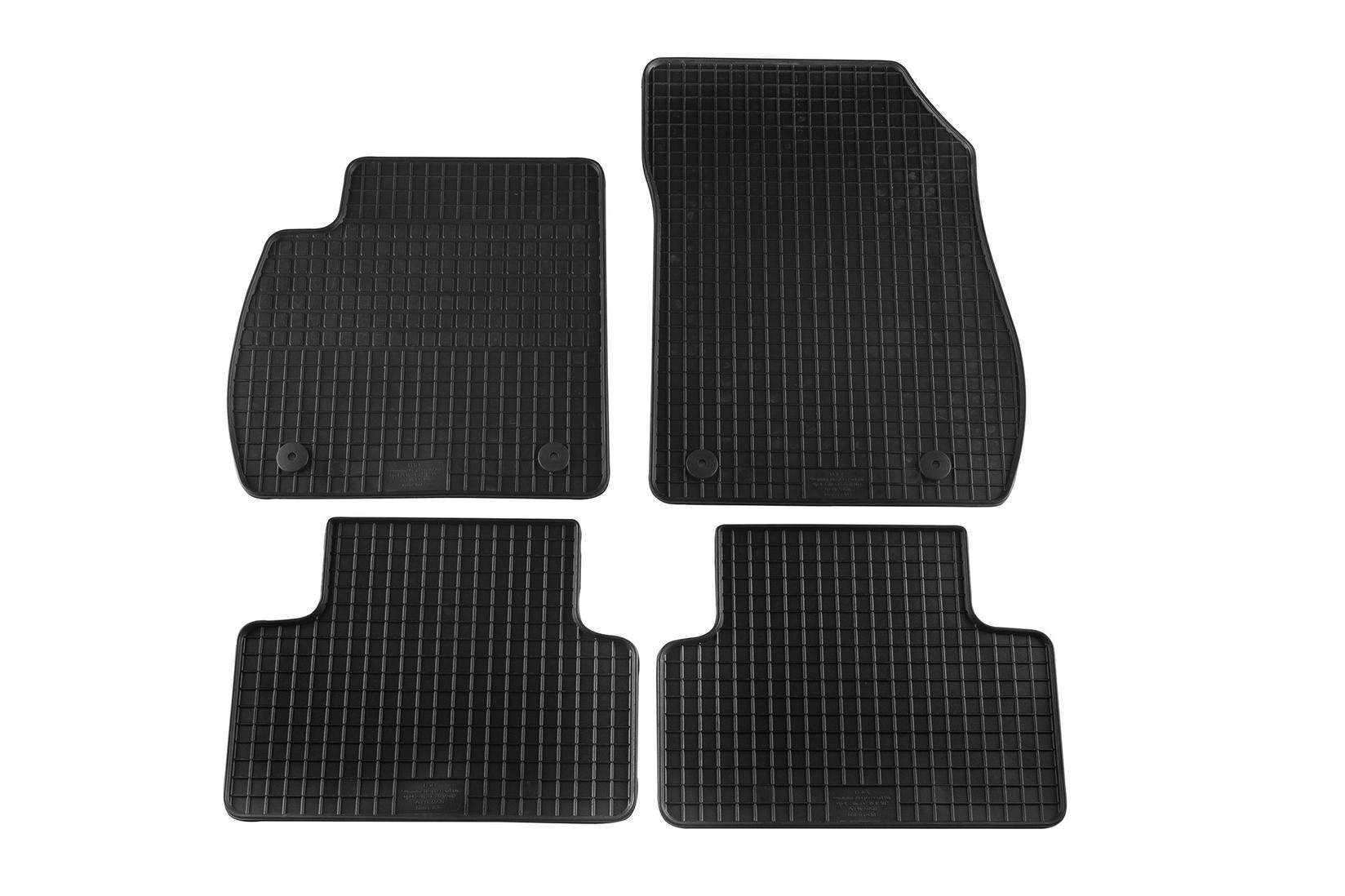 PETEX Гумени патосници за Opel Zafira C 2012-2019 5-7 места 4 дела црни B034