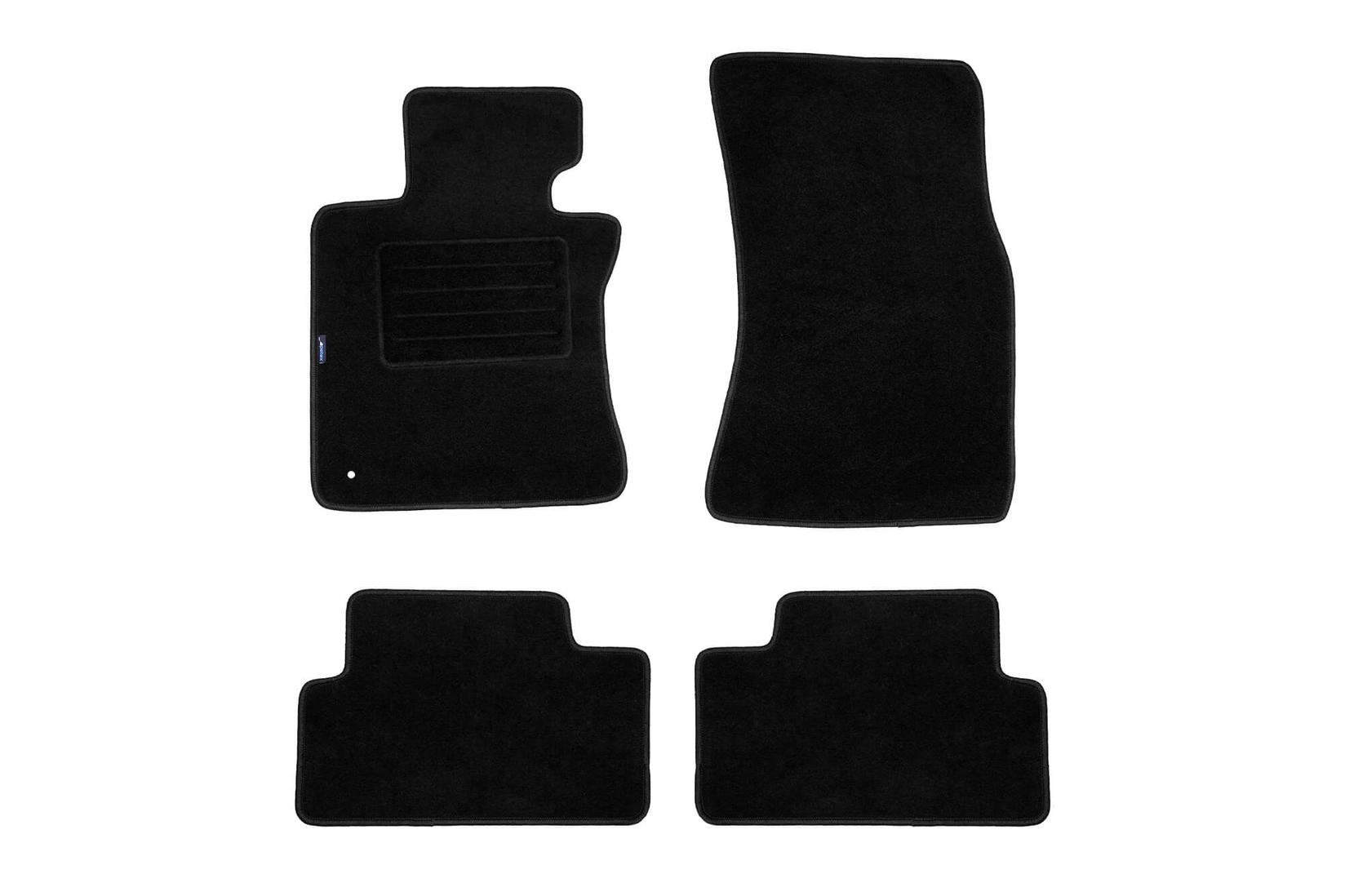 PETEX Платнени патосници за BMW серија 6 E63 купе 2004-2011, 4 дела, црни, материјал REX