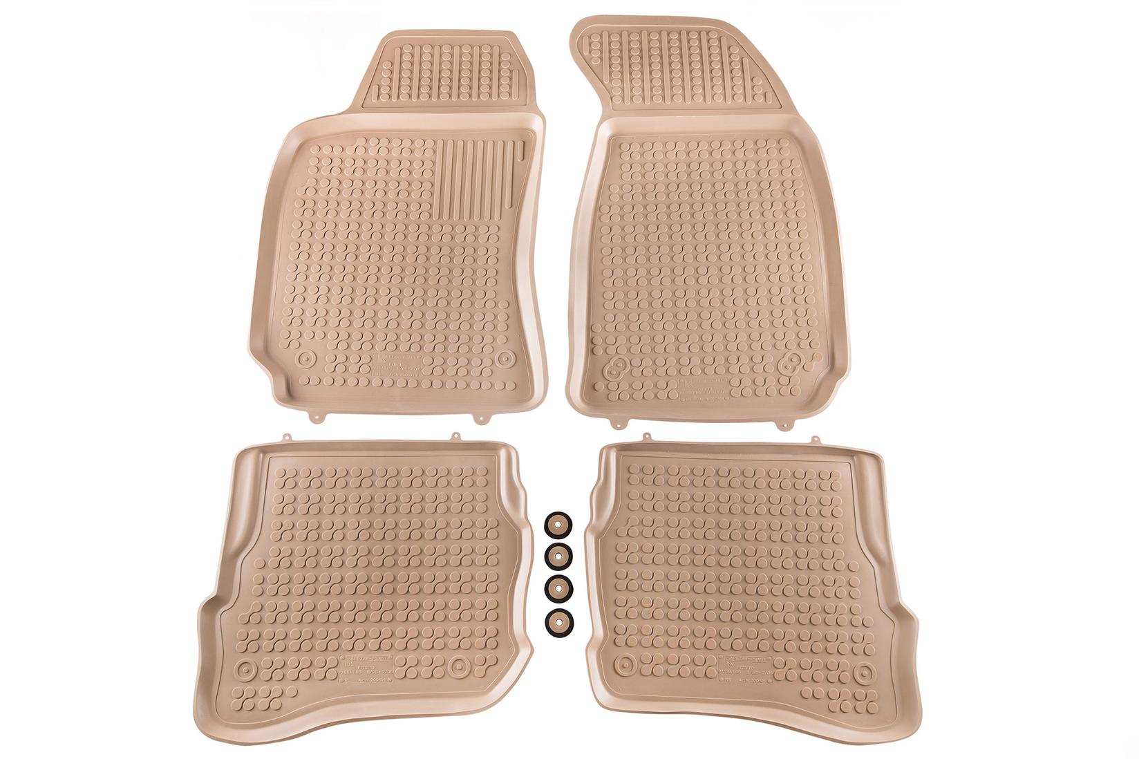 REZAW-PLAST Гумени патосници за VW Passat 1996-2005 4 дела кремави