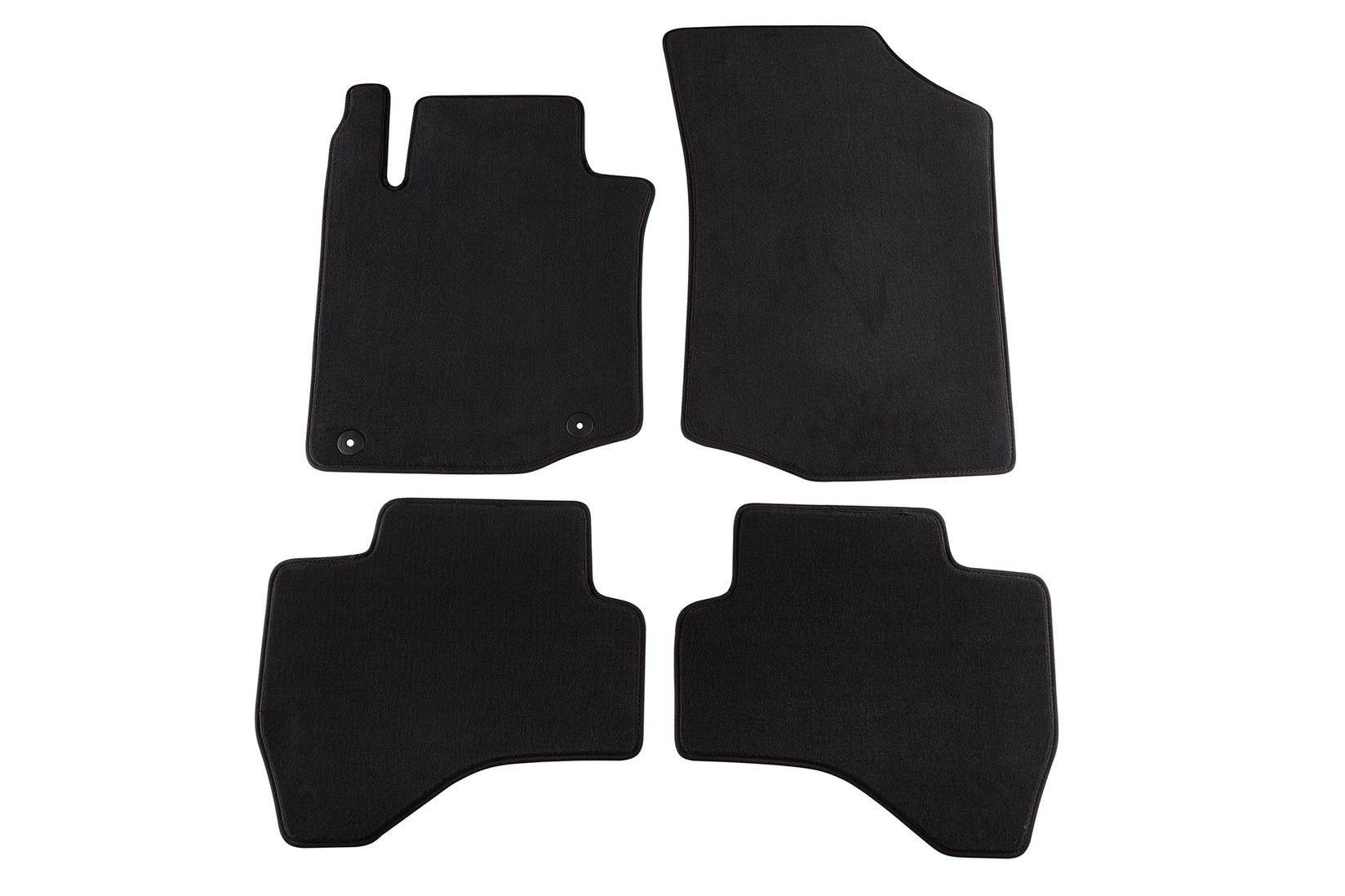 PETEX Платнени патосници за Citroen C1 07/2005 => 4 делови црни (B042) Style материјал