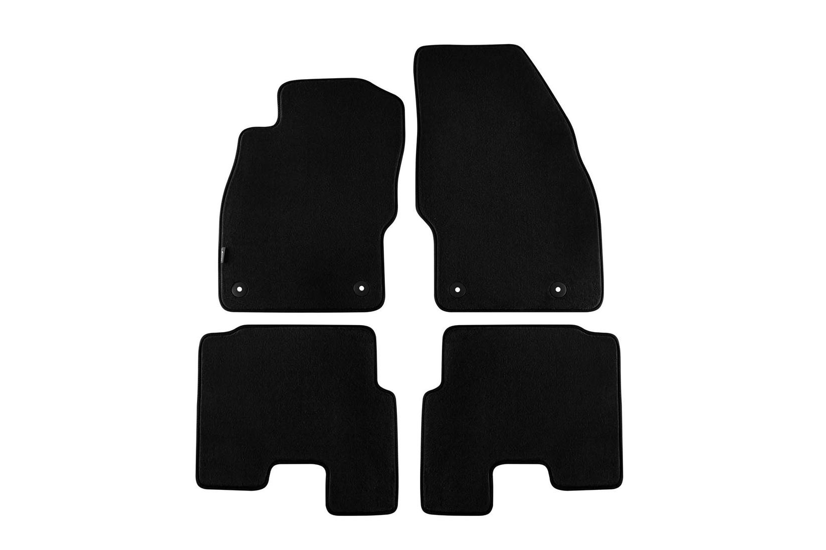 PETEX Платнени патосници за OPEL Adam после 2013 година/ Adam Rocks после 2014 година, 4 дела, црни, STYLE материјал