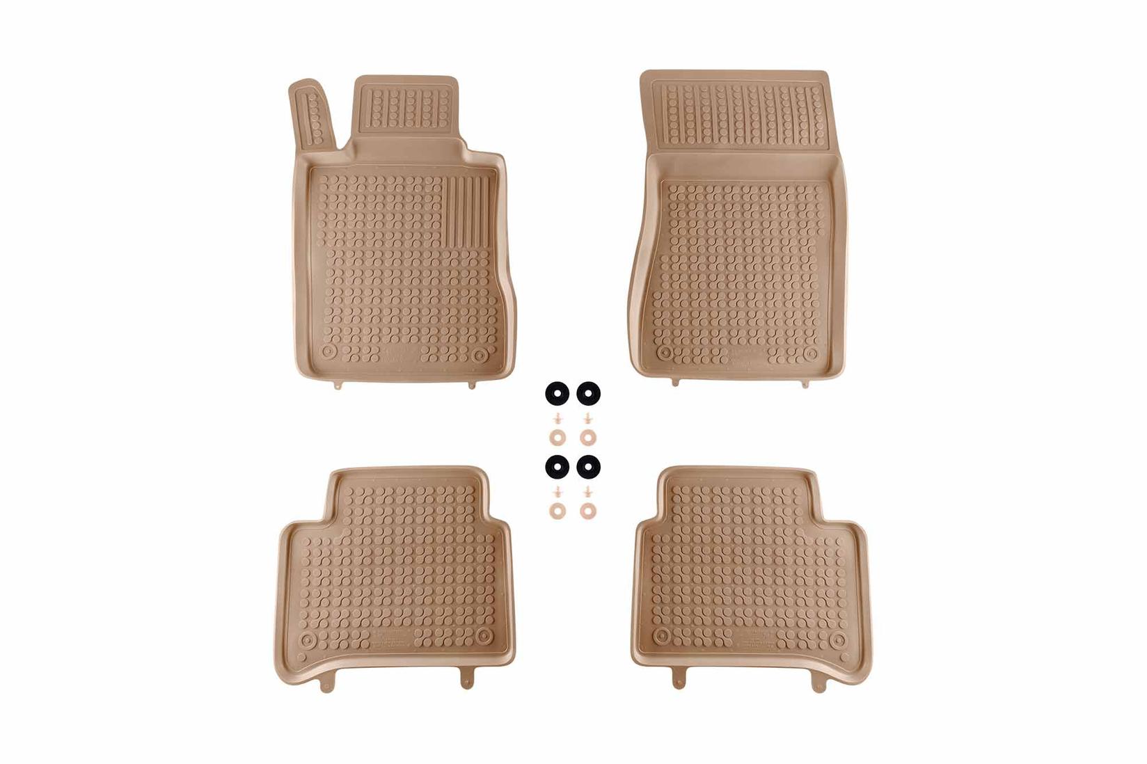 REZAW-PLAST Гумени патосници за Mercedes E класа W211 2002-2009 4 дела кремави