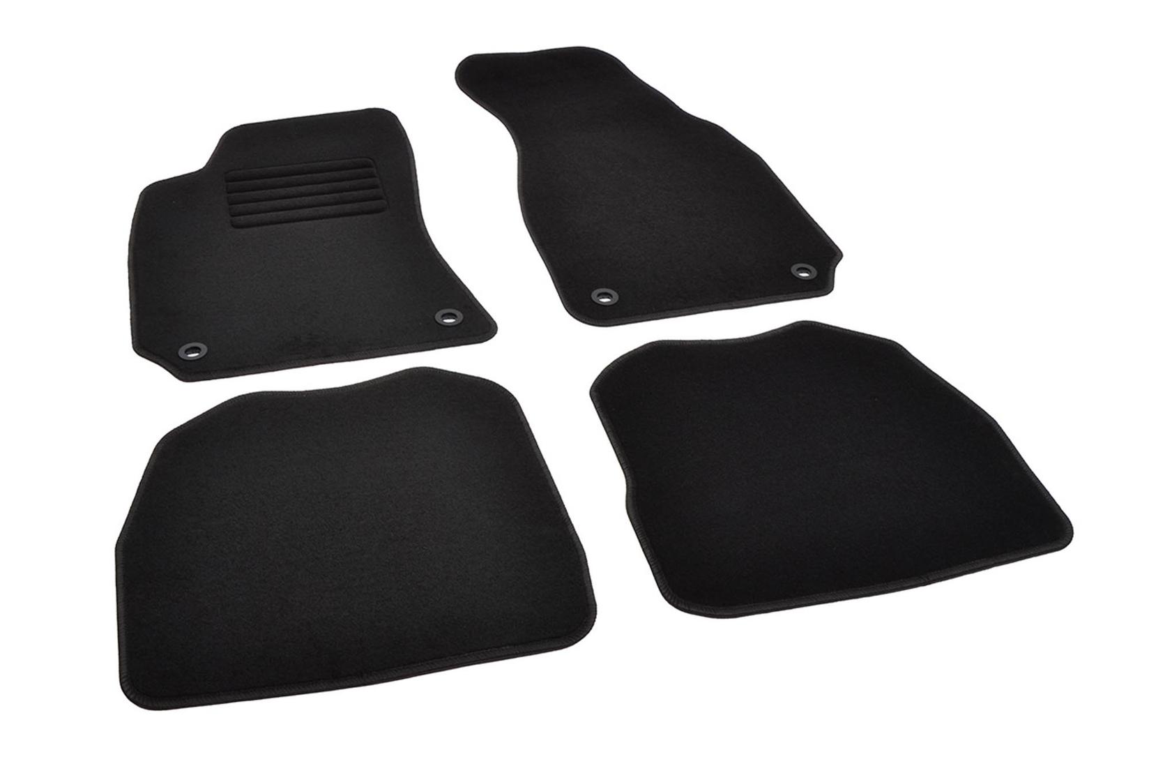 RIGUM Платнени патосници за Skoda Superb I 2001-2008, 4 дела, црни