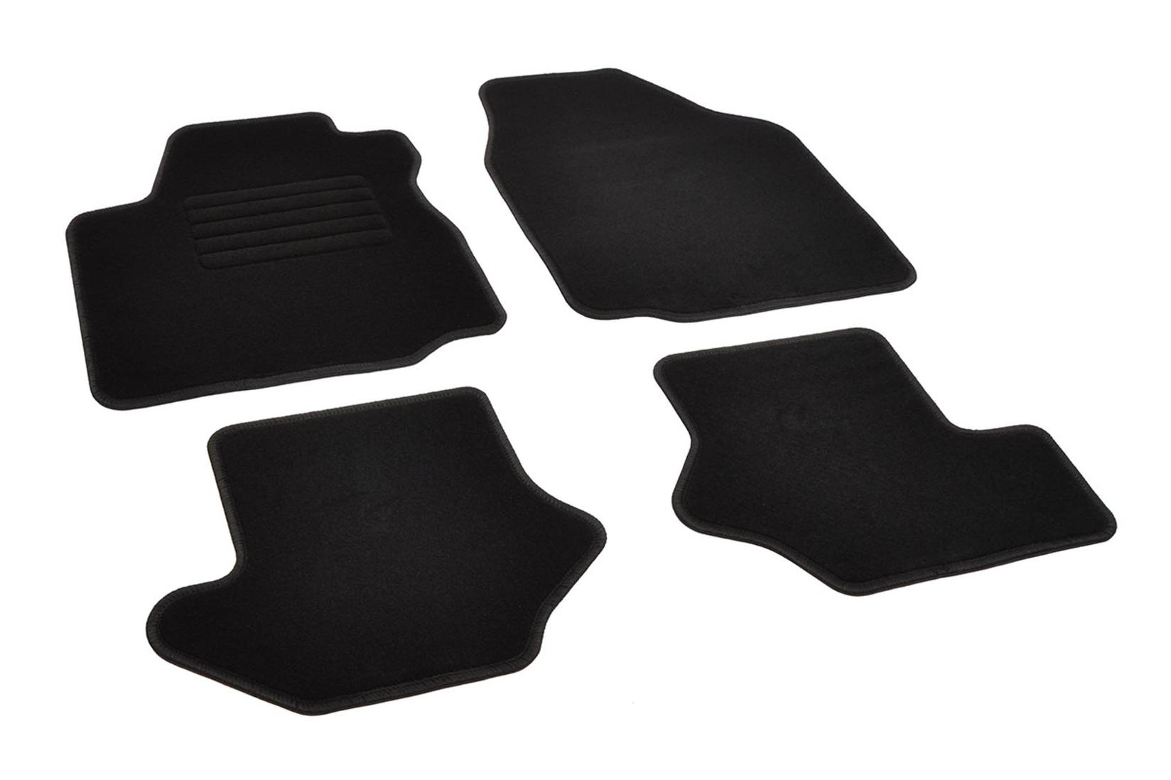 RIGUM Платнени патосници за Ford Fiesta 1995-1997, Mazda 121 1996-2003, 4 дела, црни