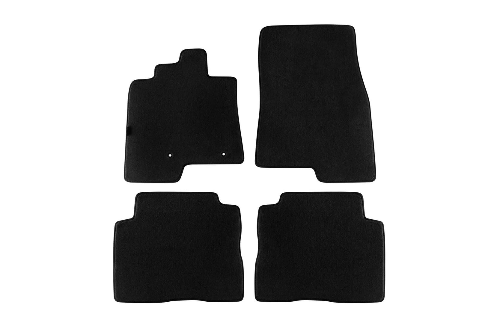 PETEX Платнени патосници за Mitsubishi Pajero кратка база после 2007 година, 4 дела, црни, STYLE материјал