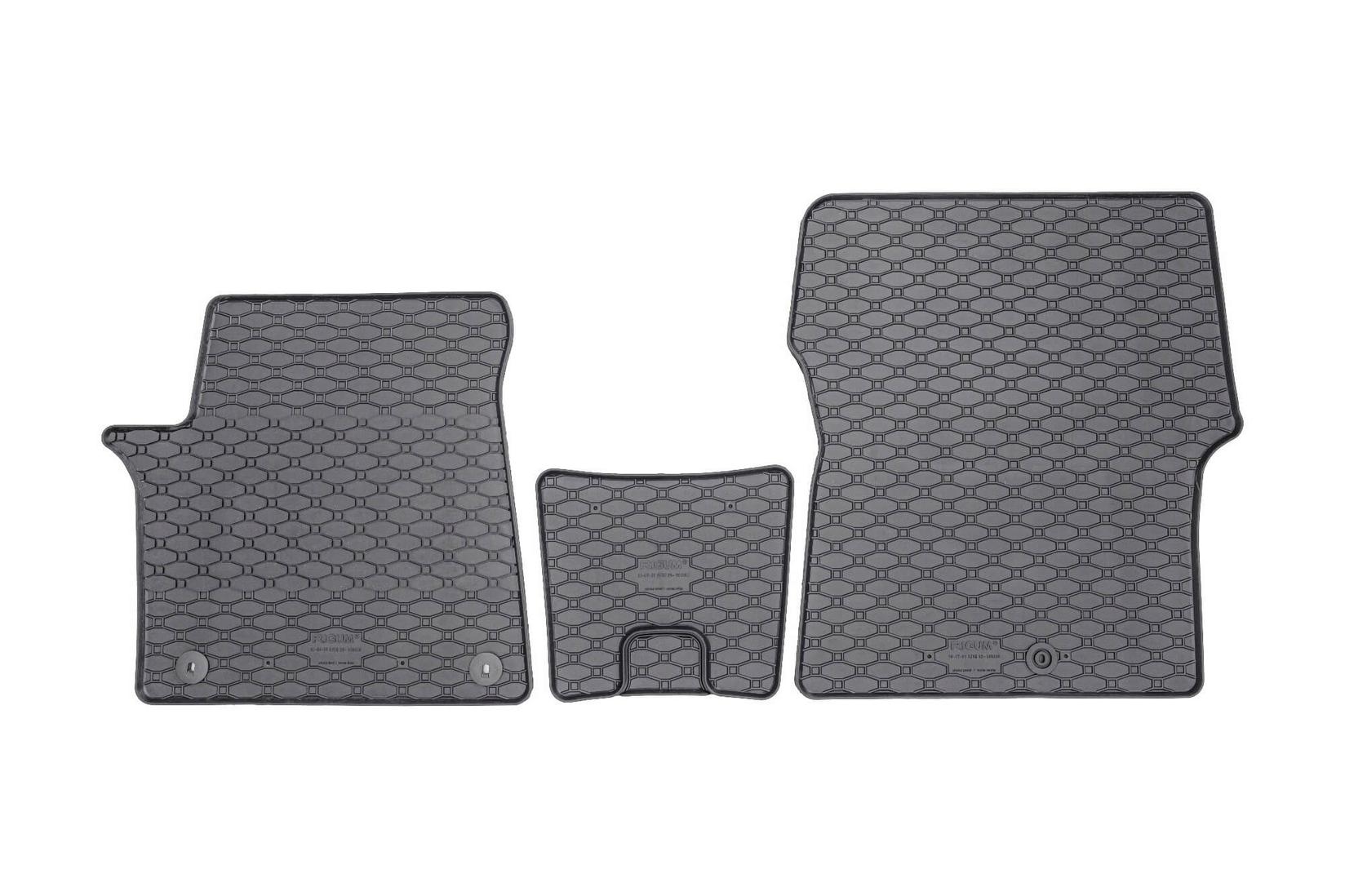 RIGUM Гумени патосници за Hyundai Staria 2-3 места по 2022 година, 3 дела, црни