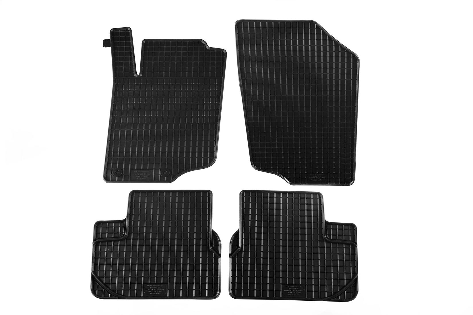 PETEX Гумени патосници за Peugeot 207 хечбек караван кабрио 2006-2012 4 дела црни B042