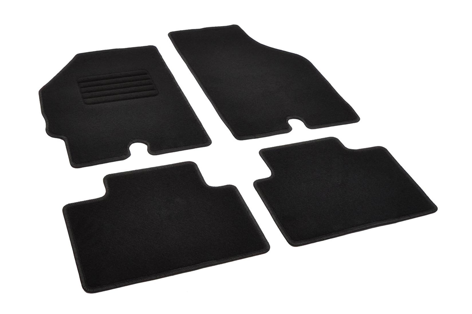 RIGUM Платнени патосници за Fiat Punto 1999-2003, 4 дела, црни