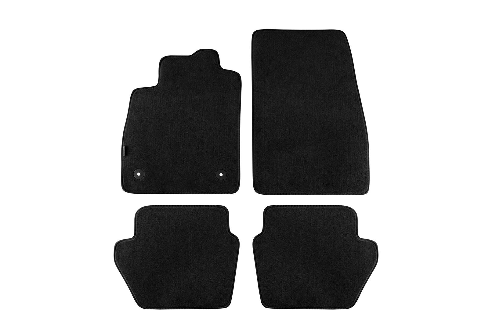 PETEX Платнени патосници за Ford Fiesta после 07/2017 година, 4 делови црни (B01E2) Style материјал