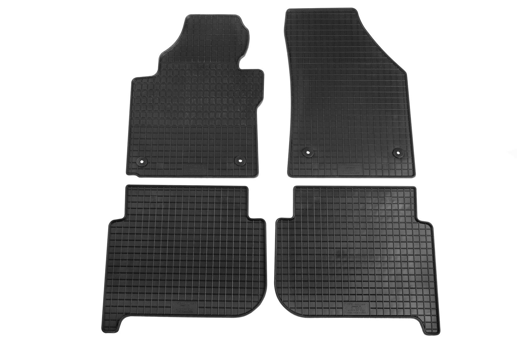 PETEX Гумени патосници за VW Touran 2003-2015 5-7 места 4 дела црни B014